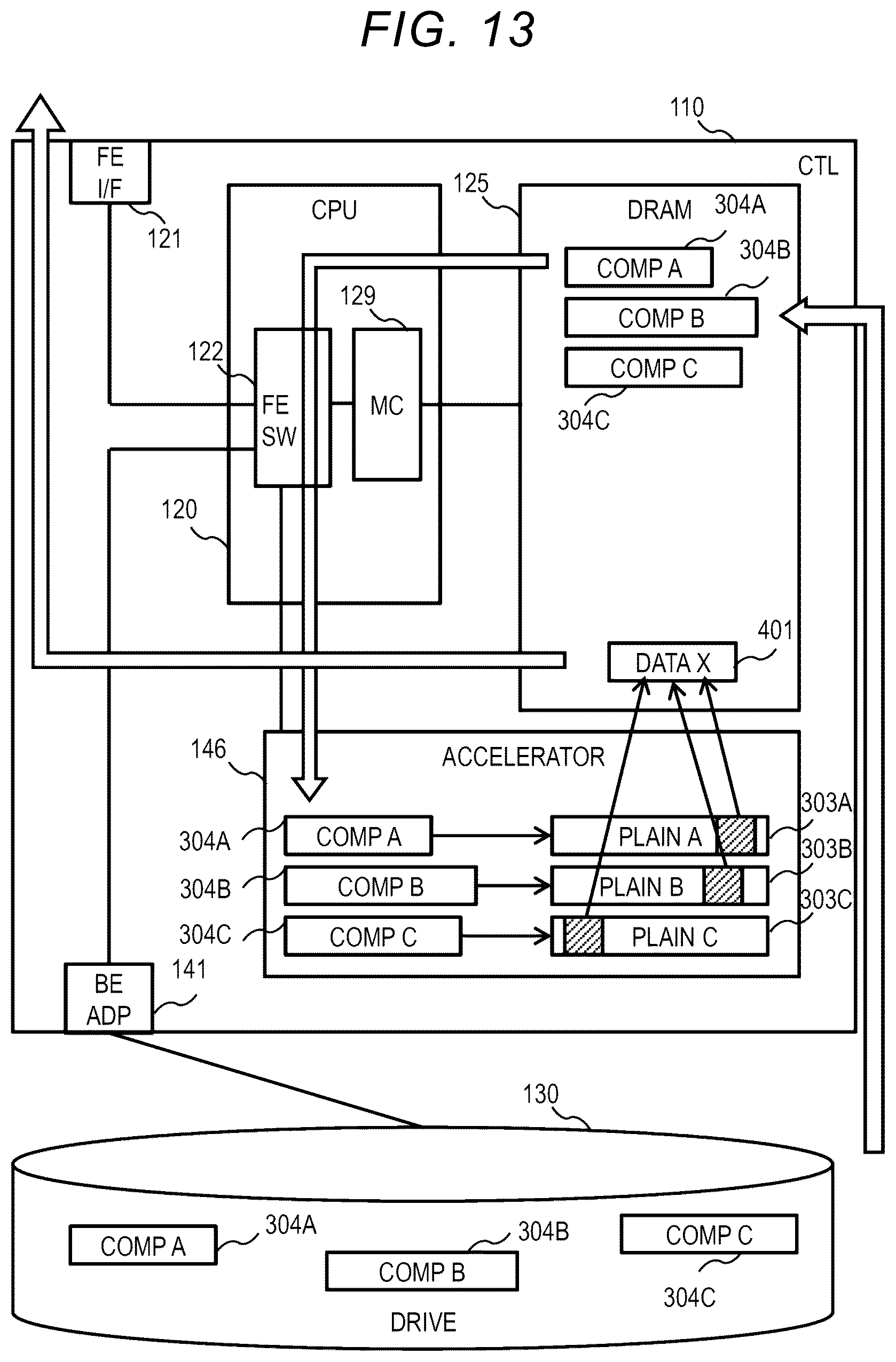 Patent US12353712 Figure 13 – Storage device
