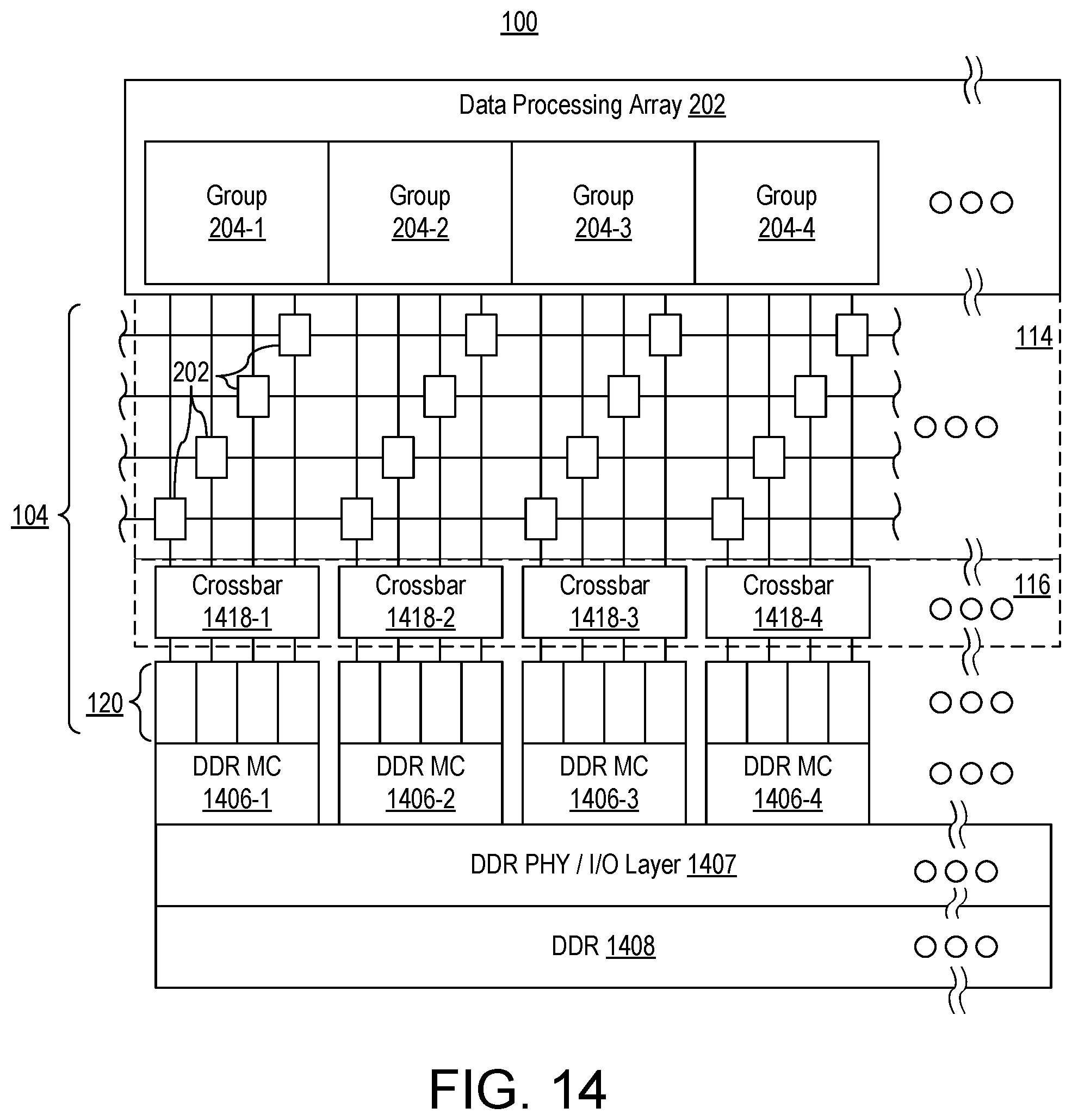 Patent US12353717 Figure 13 – Localized and relocatable software placement and NoC-based access to memory controllers