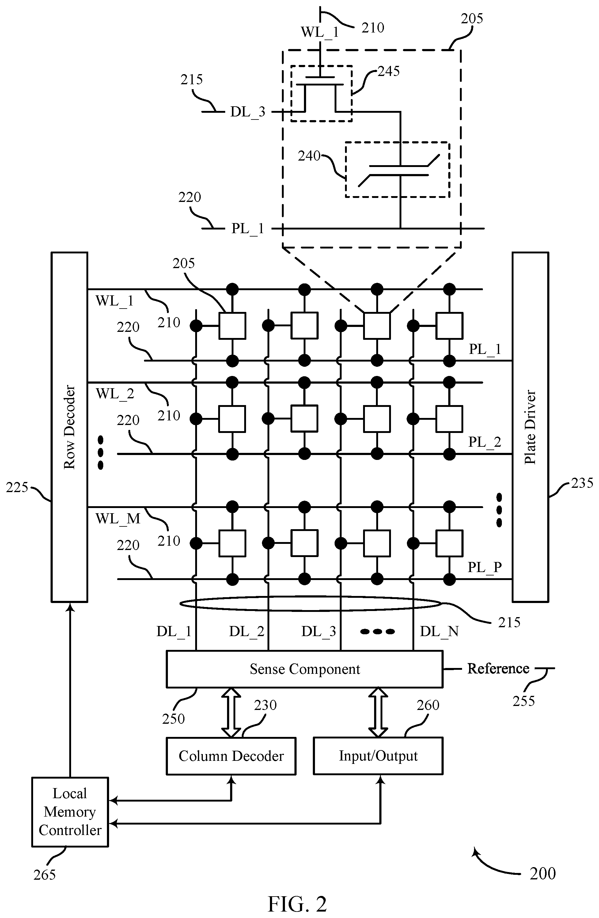 Patent US12353729 Figure 2 – Triple activate command row address latching