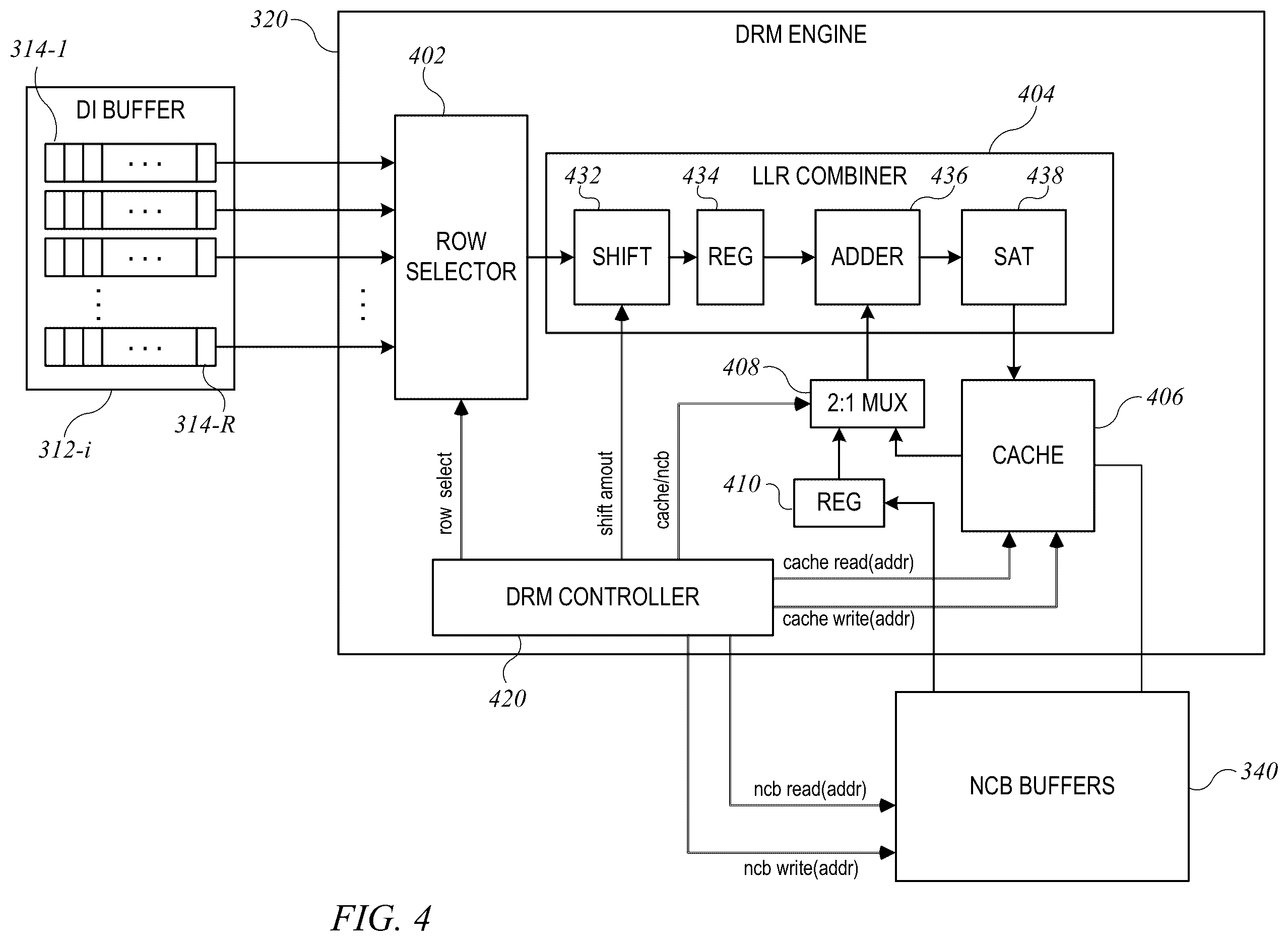 Patent US12353756 Figure 4 – Systems and methods for joint de-interleaving and rate recovery in a receiver