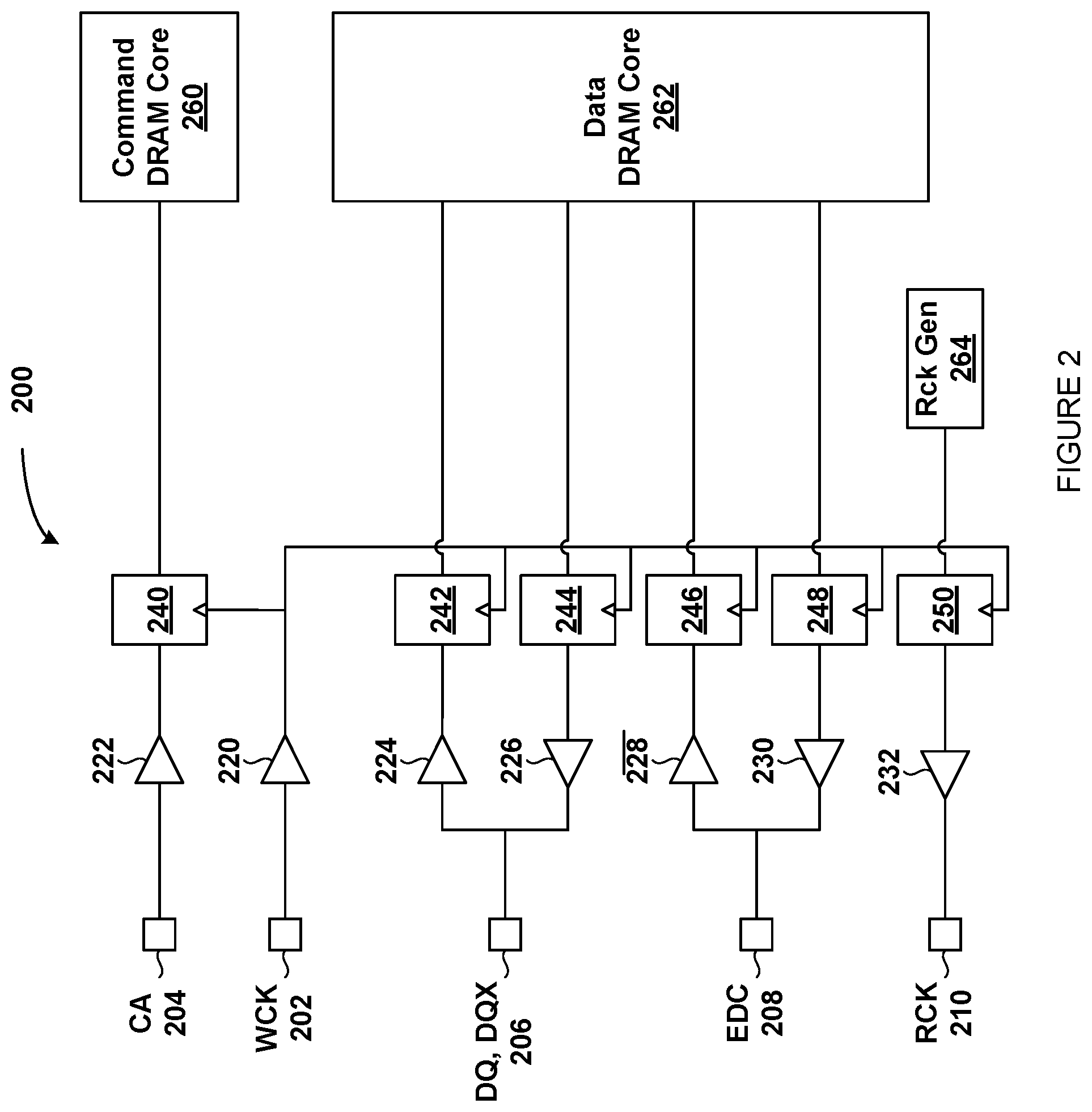 Patent US12353767 Figure 2 – Techniques for transferring commands to a dynamic random-access memory