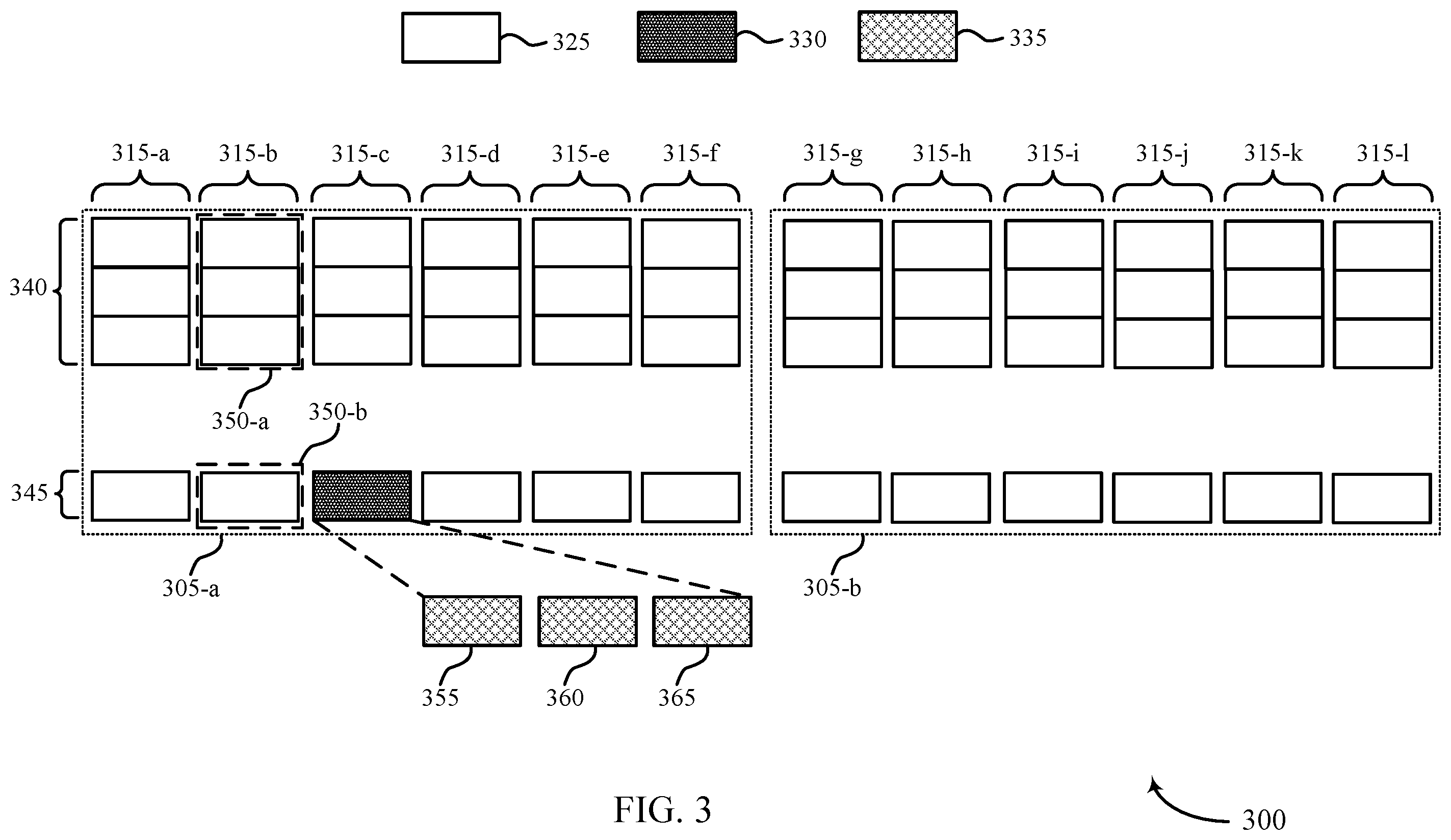 Patent US12353770 Figure 3 – Adaptive block mapping