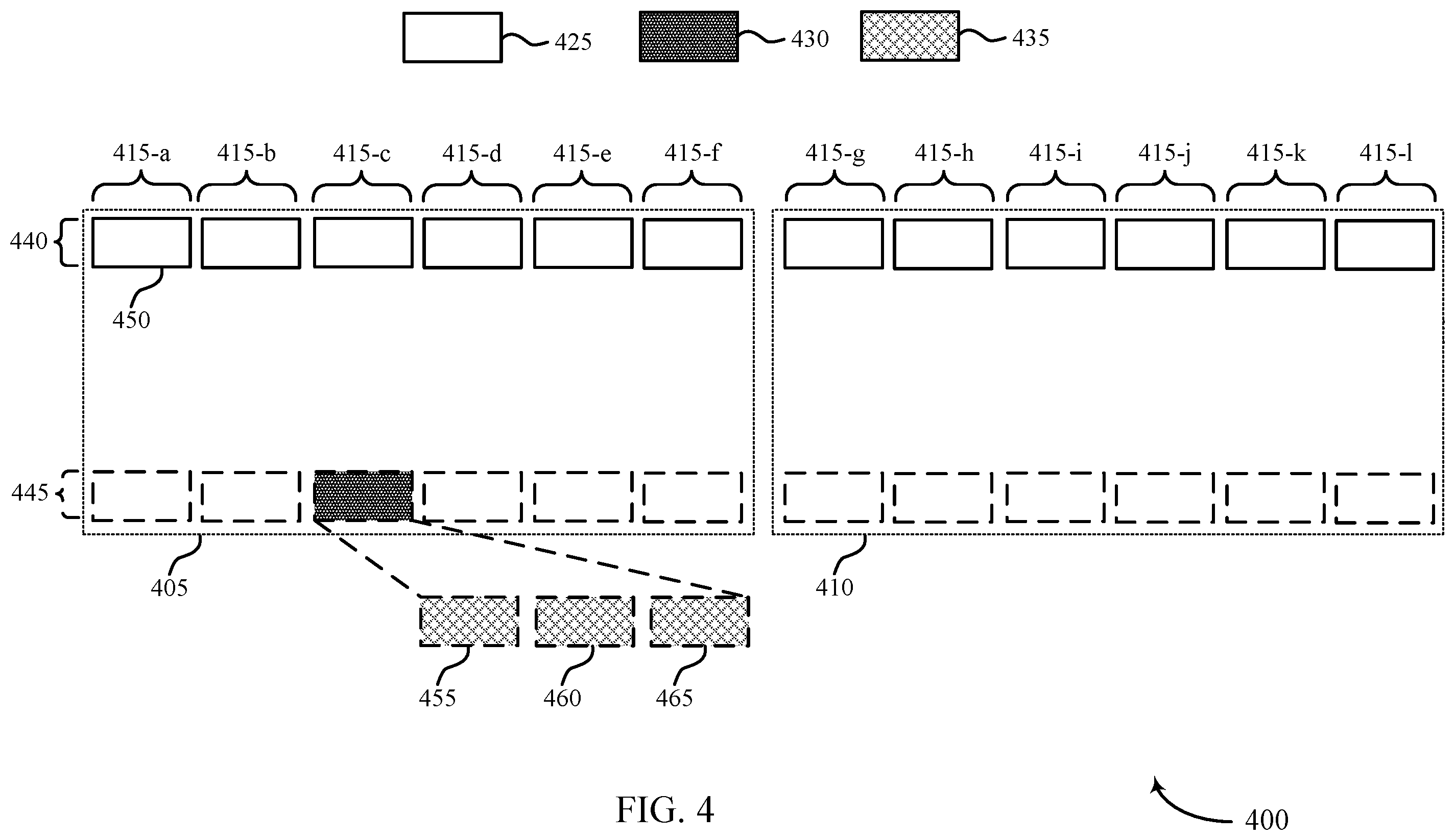 Patent US12353770 Figure 4 – Adaptive block mapping