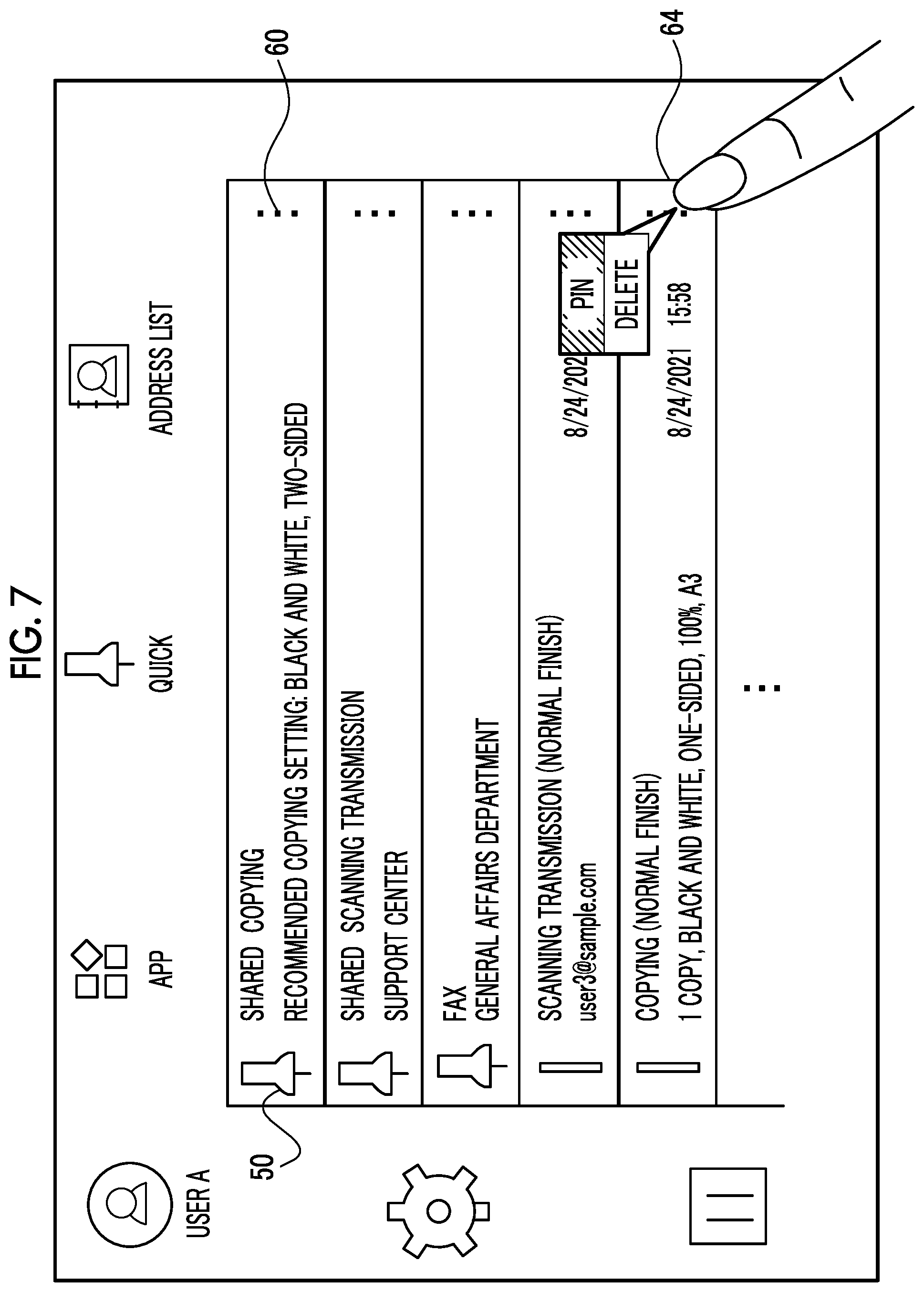 Patent US12353774 Figure 7 – Information processing apparatus, non-transitory computer readable medium storing program, and information processing method