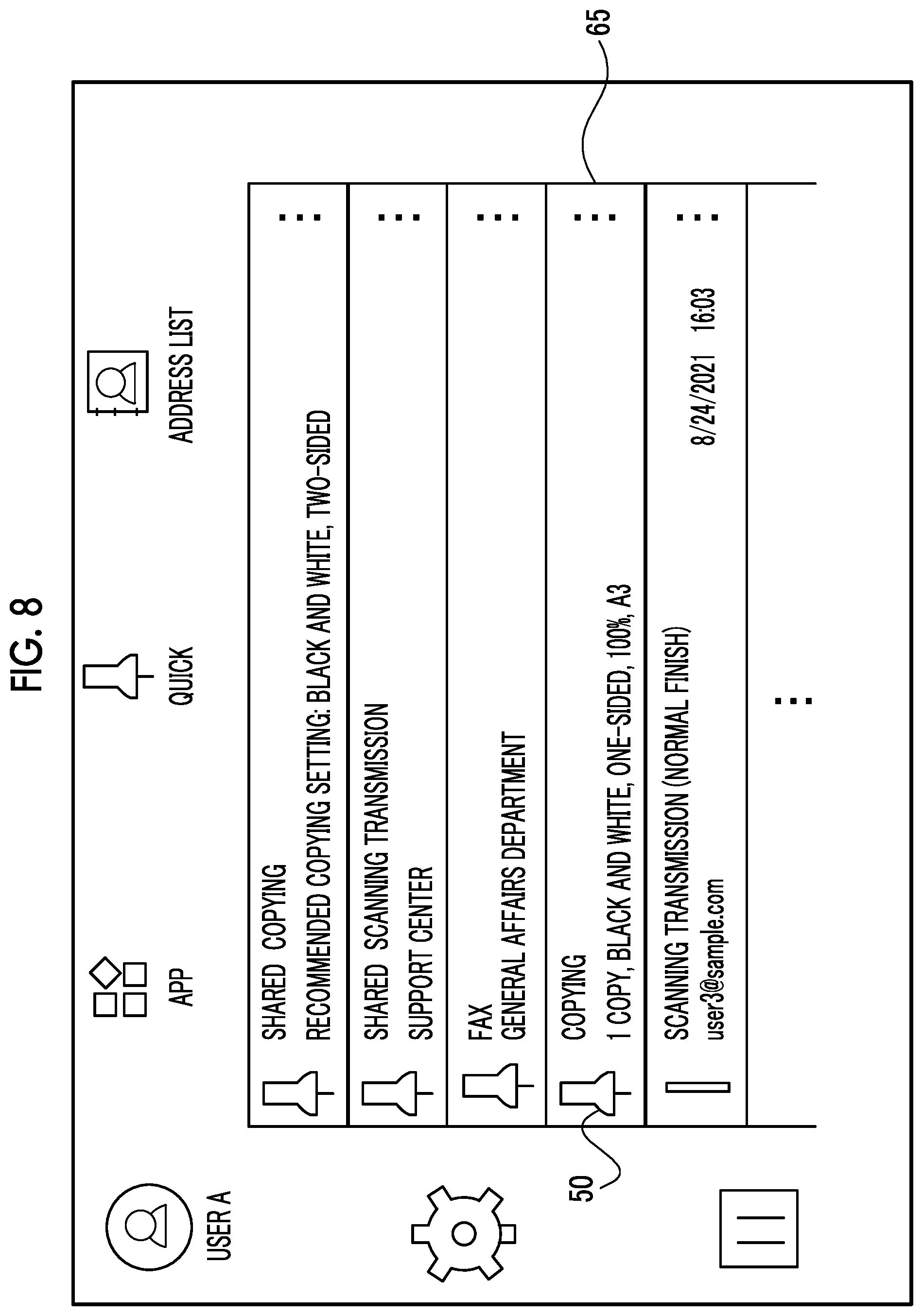 Patent US12353774 Figure 8 – Information processing apparatus, non-transitory computer readable medium storing program, and information processing method
