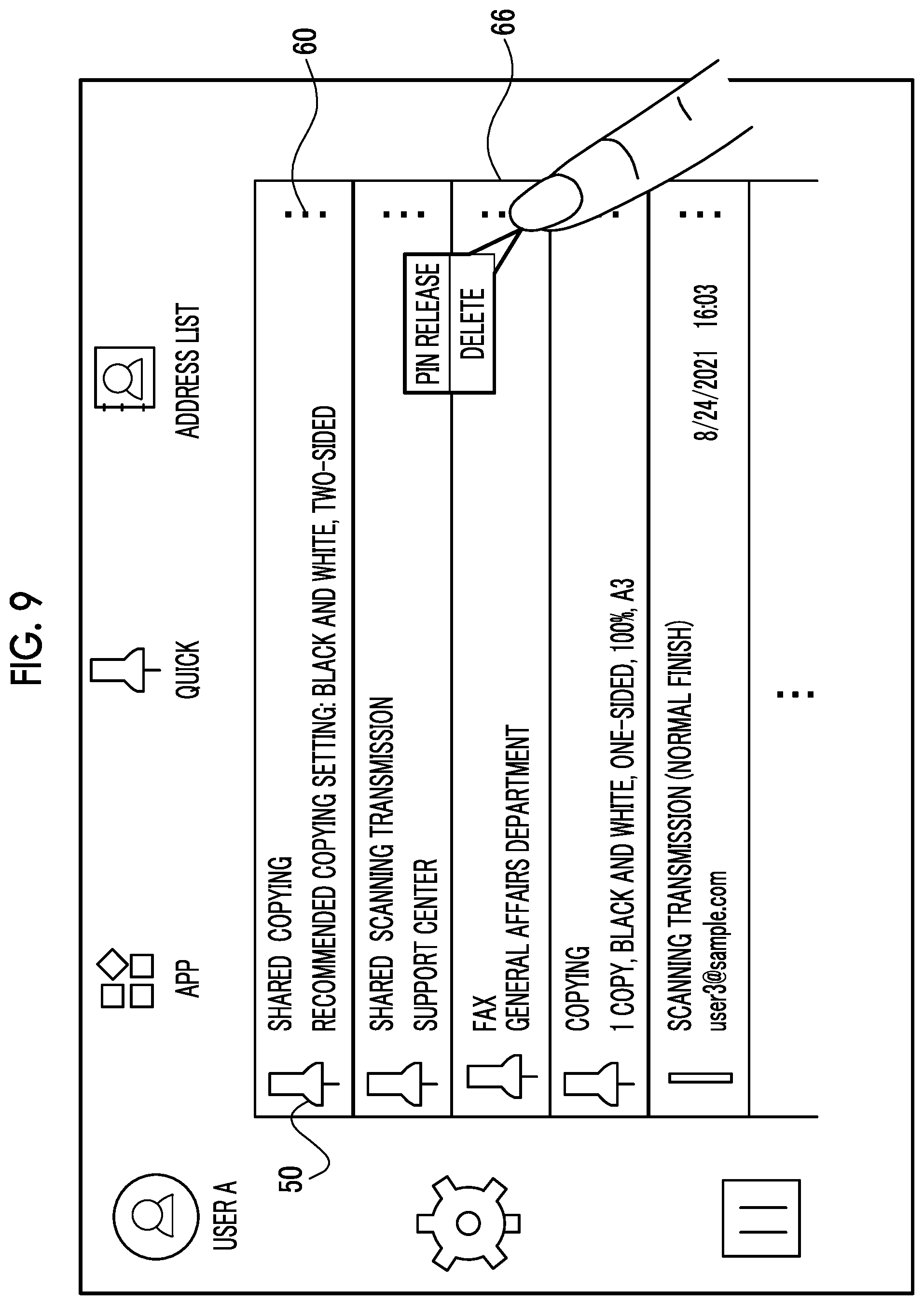 Patent US12353774 Figure 9 – Information processing apparatus, non-transitory computer readable medium storing program, and information processing method