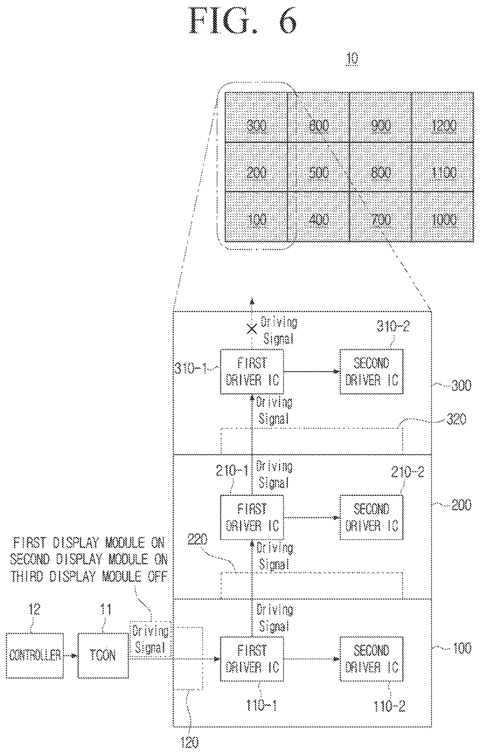 Patent US12353781 Figure 6 – Display module, modular display apparatus comprising a plurality of display modules and control method thereof