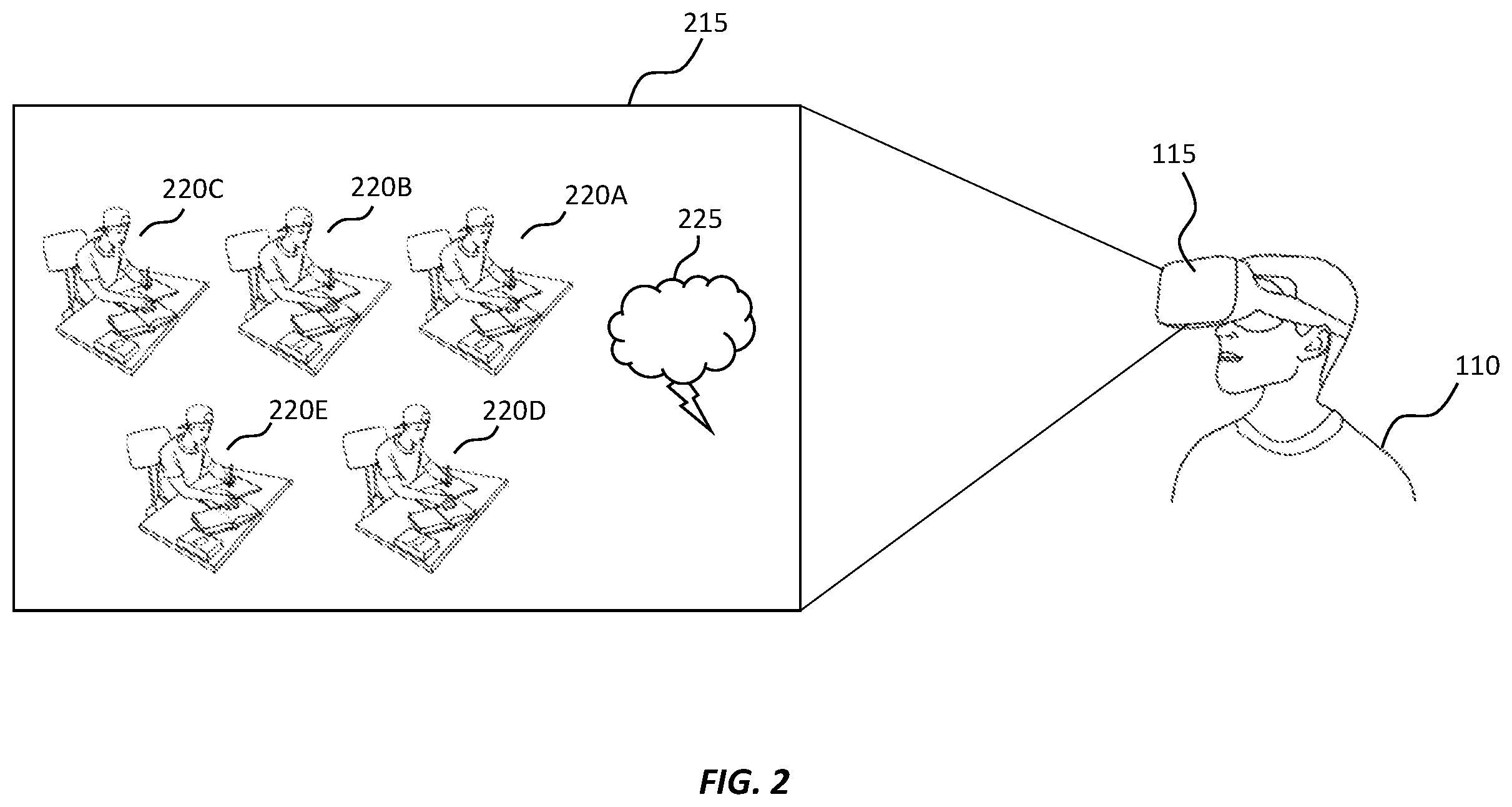 Patent US12353784 Figure 3 – Modified views for an extended reality environment