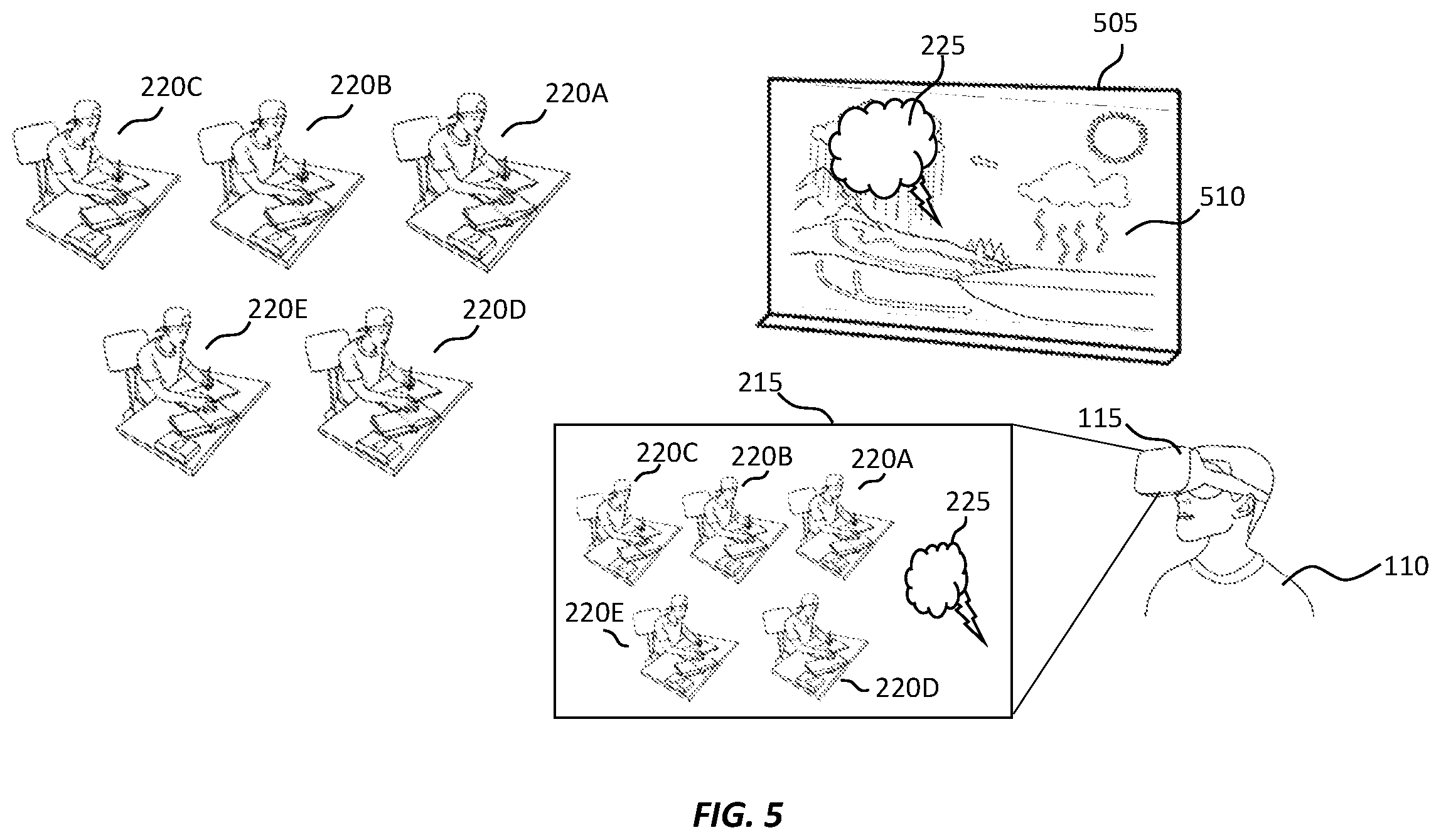 Patent US12353784 Figure 6 – Modified views for an extended reality environment