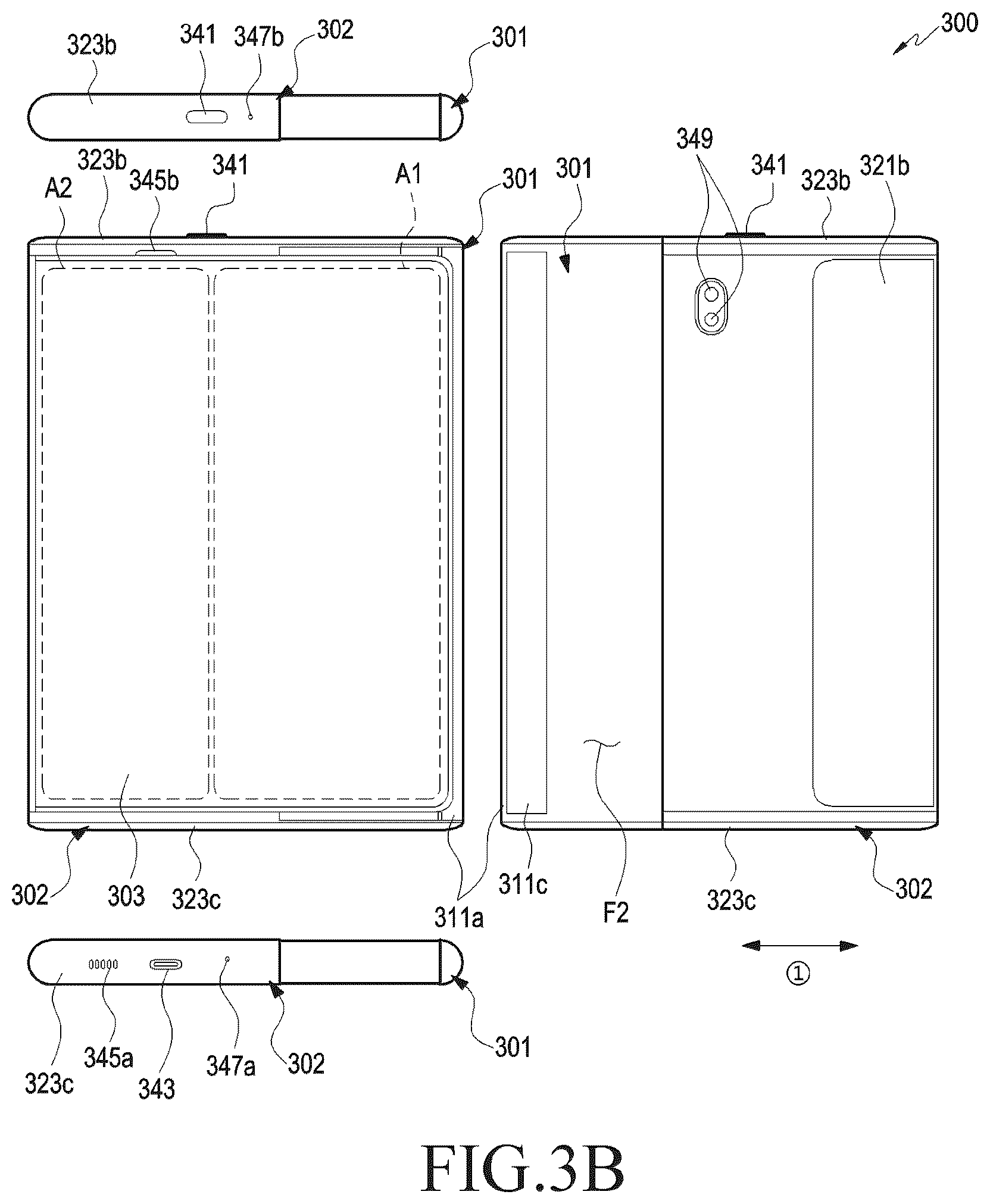 Patent US12353785 Figure 4 – Electronic device including flexible display and method for operating the same