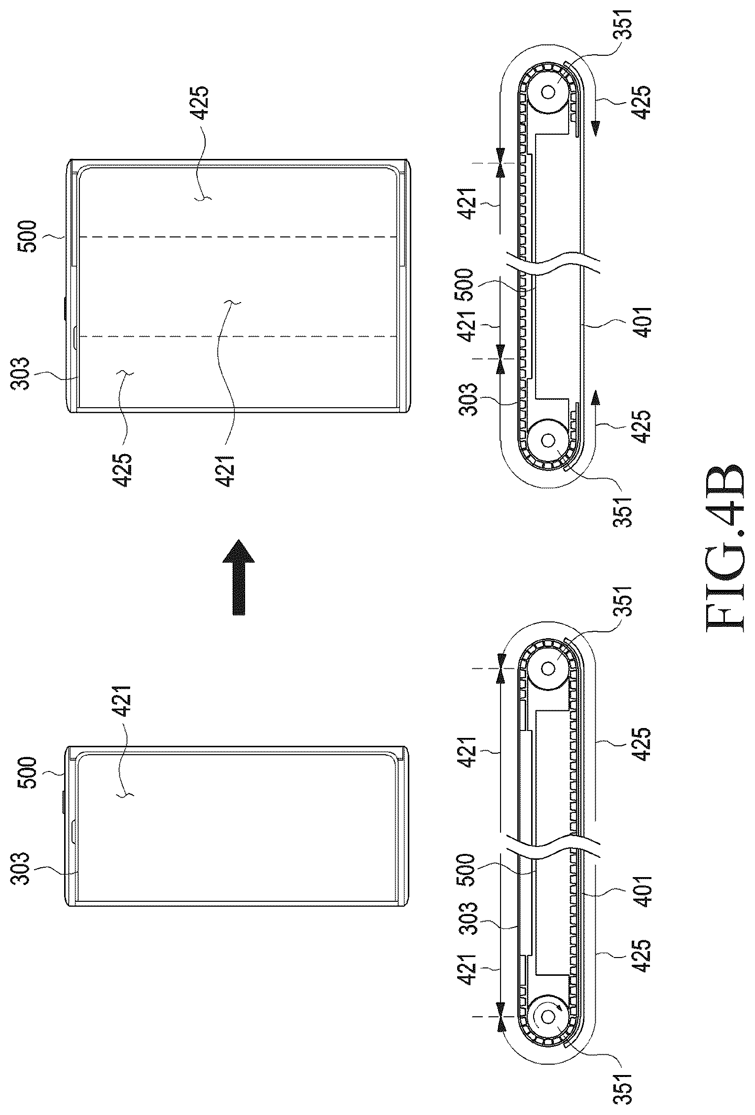 Patent US12353785 Figure 7 – Electronic device including flexible display and method for operating the same
