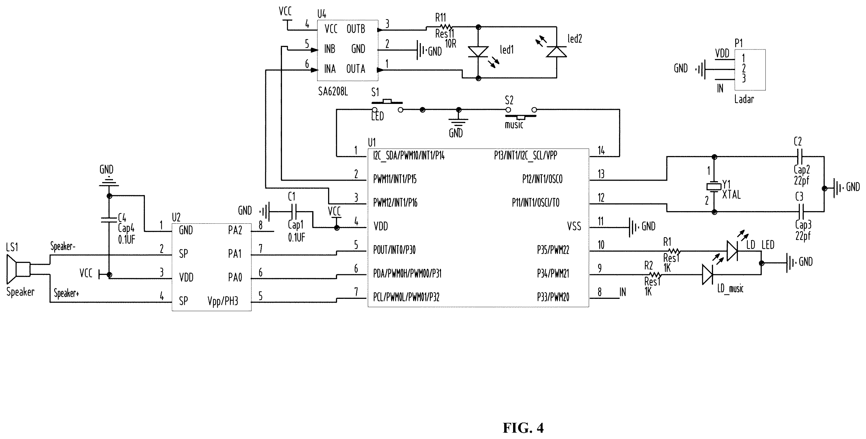 Patent US12353794 Figure 4 – Dynamic LED light string capable of playing music
