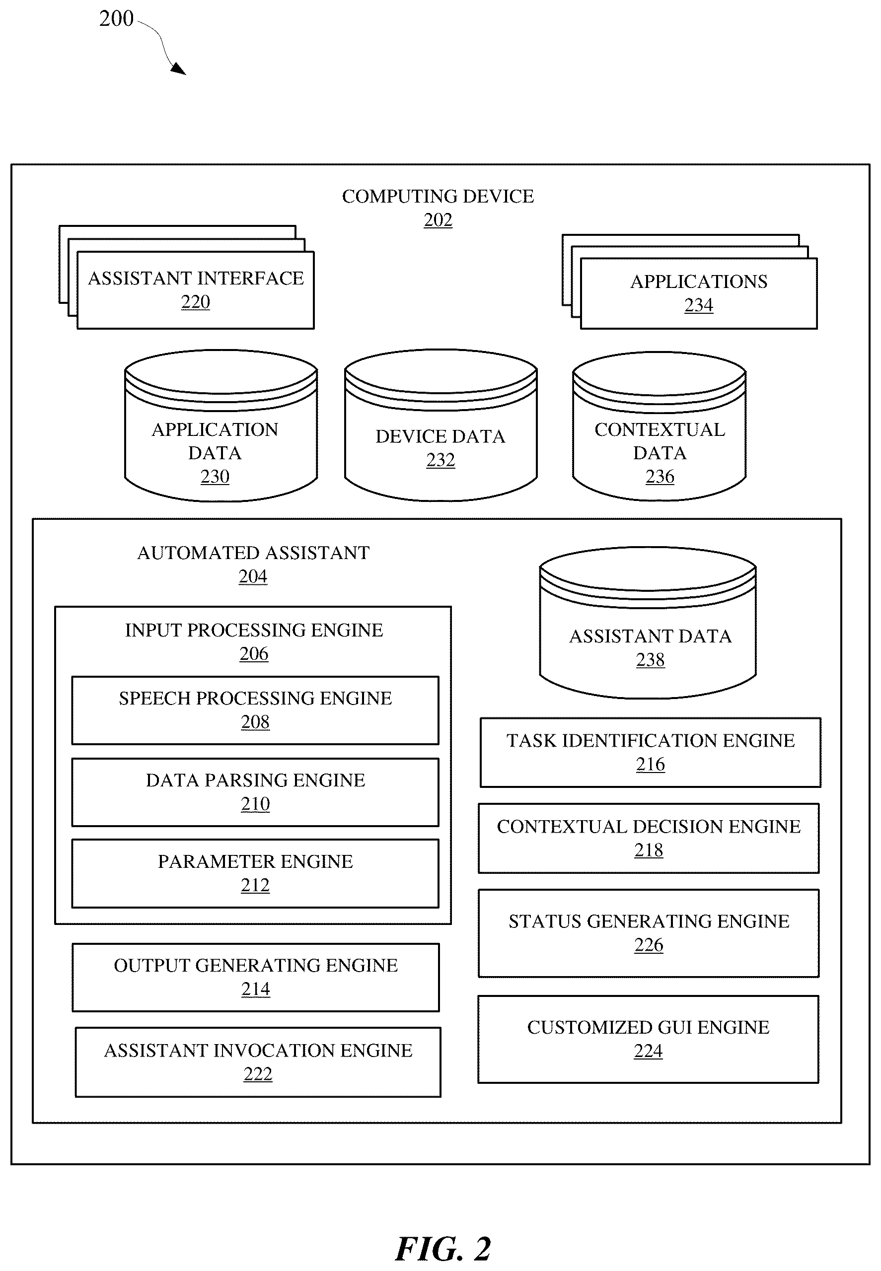 Patent US12353795 Figure 9 – Assistant adaptation of graphical user interface to guide interaction with user in fulfilling user request