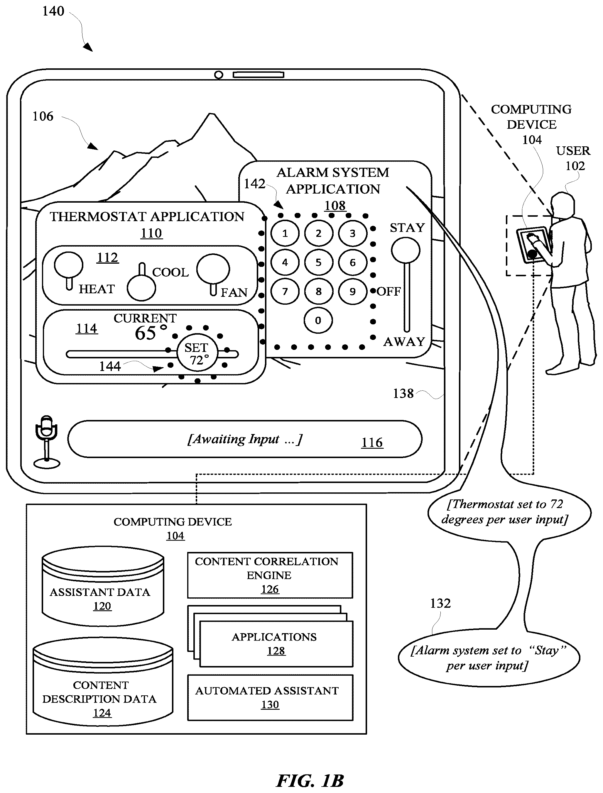 Patent US12353798 Figure 2 – Condensed spoken utterances for automated assistant control of an intricate application GUI