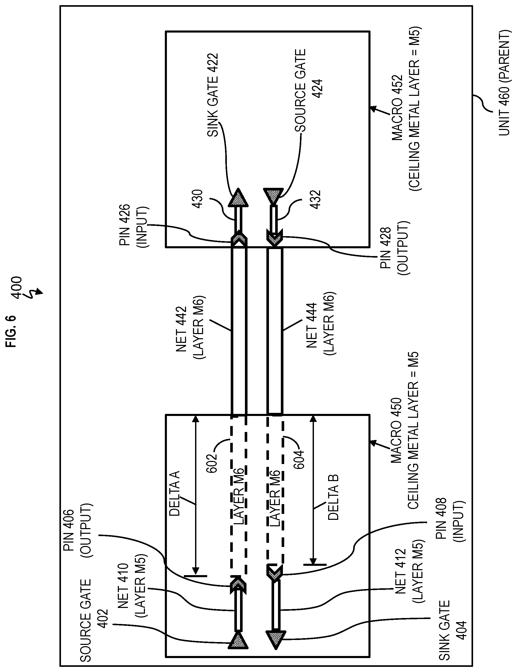 Patent US12353811 Figure 6 – Out-of-context timing constraints modification for interior pins