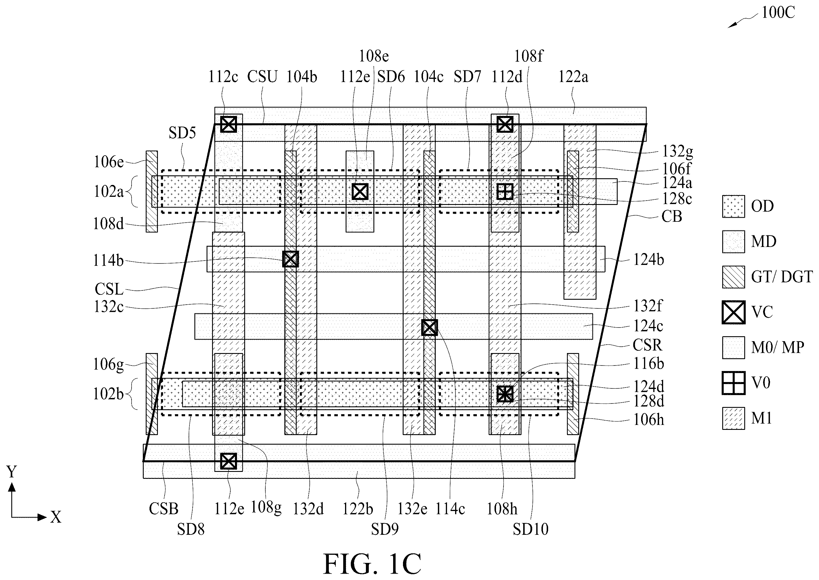 Patent US12353816 Figure 3 – Structure and method of rectangular cell in semiconductor device