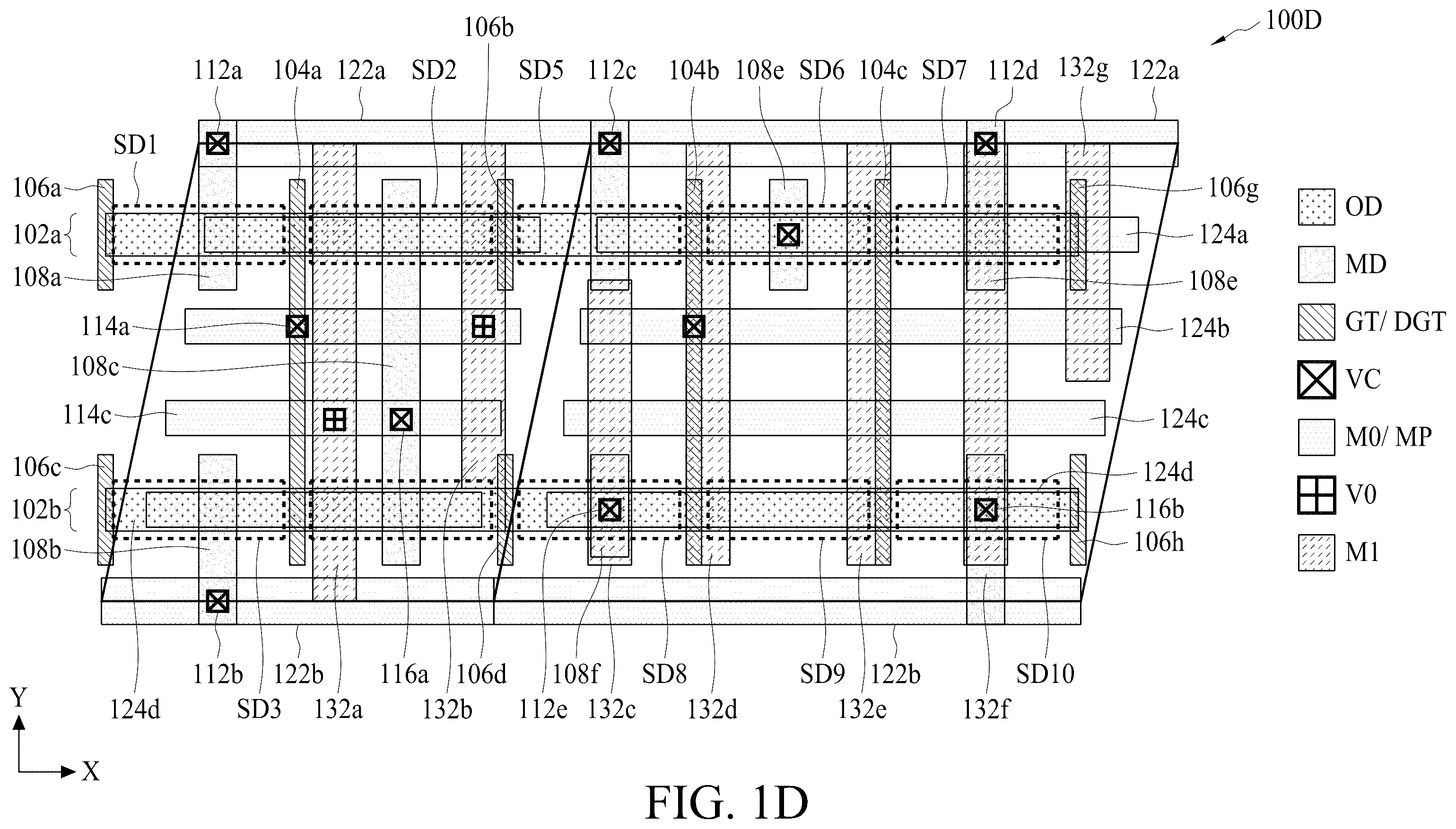 Patent US12353816 Figure 4 – Structure and method of rectangular cell in semiconductor device