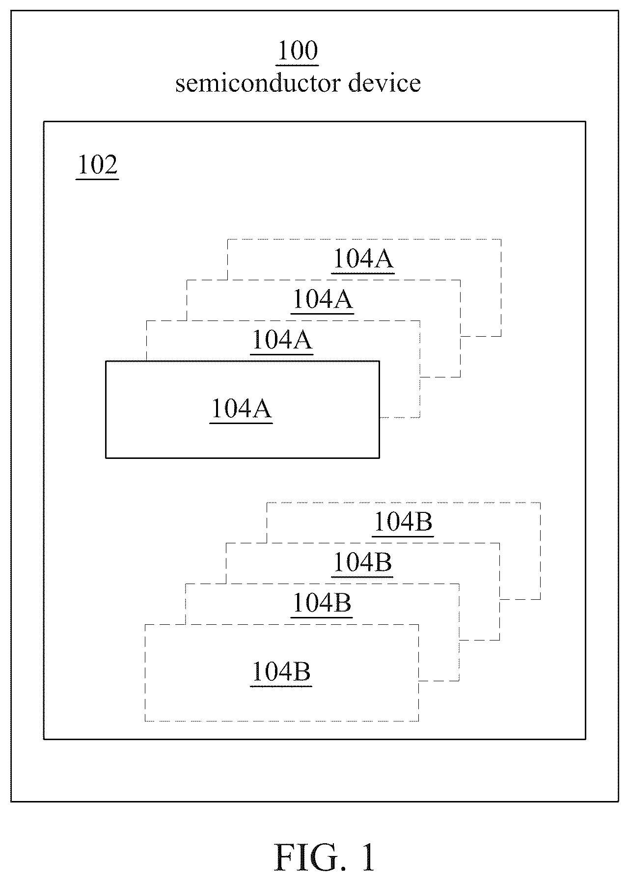 Patent US12353819 Figure 1 – Semiconductor device for regulating integrated circuit timing and power consumption
