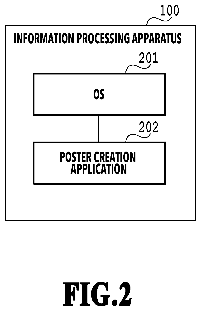 Patent US12353821 Figure 2 – Information processing apparatus, method of controlling information processing apparatus, and storage medium that include changing a size of a medium from a first size to a second size