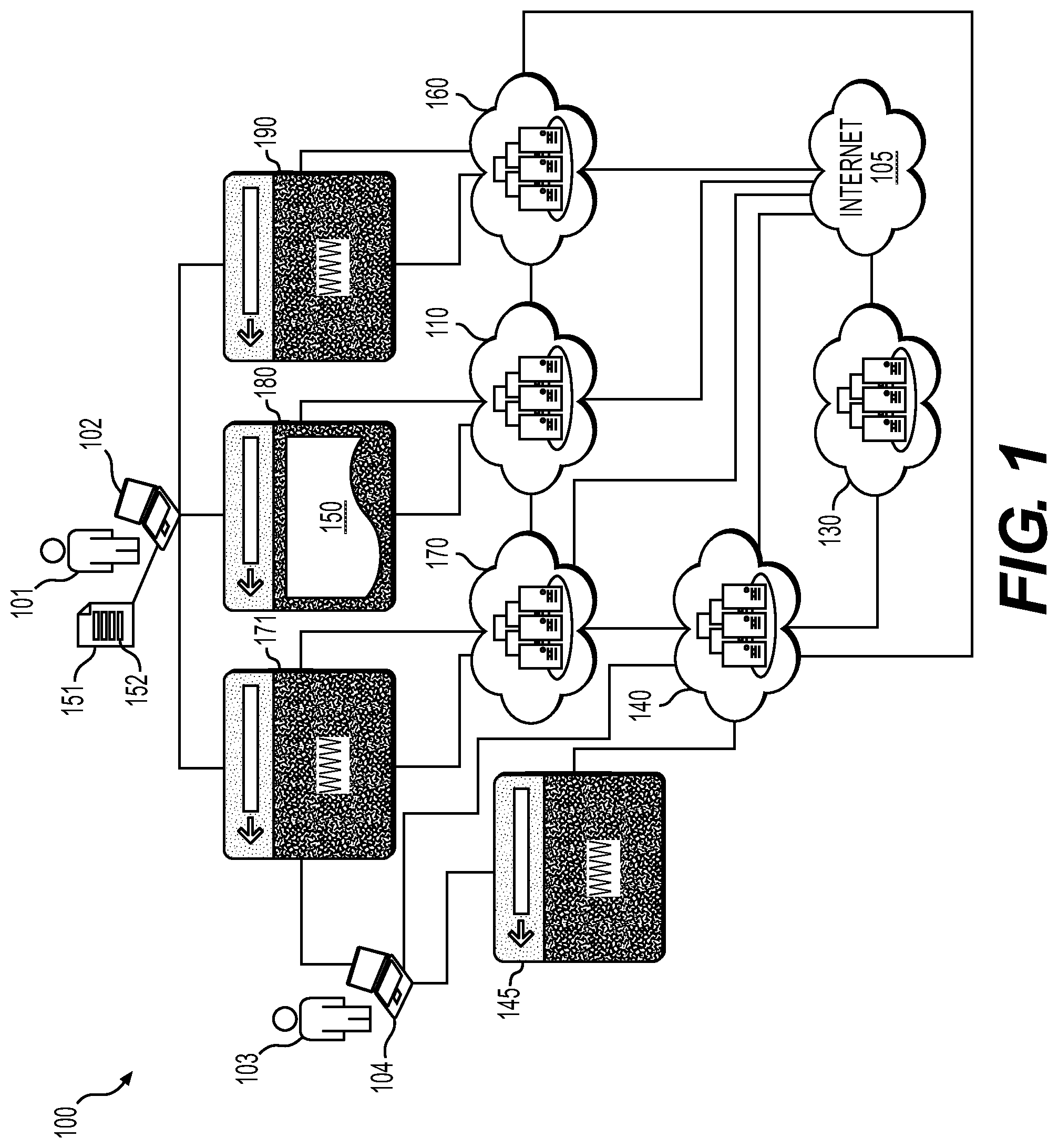 Patent US12353824 Figure 1 – Systems and methods for improved user-reviewer interaction using enhanced electronic documents