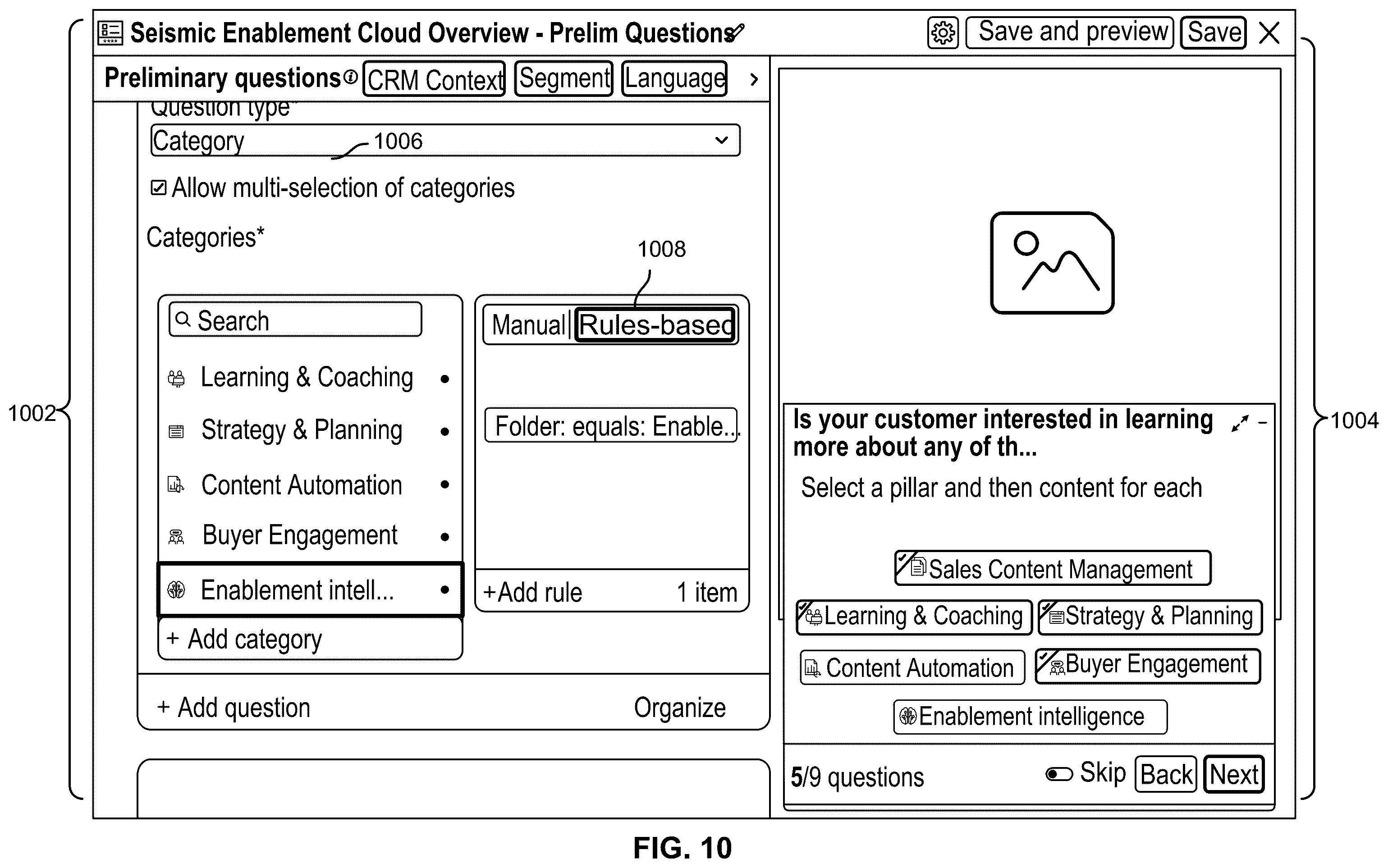 Patent US12353826 Figure 10 – Dynamic presentation generation