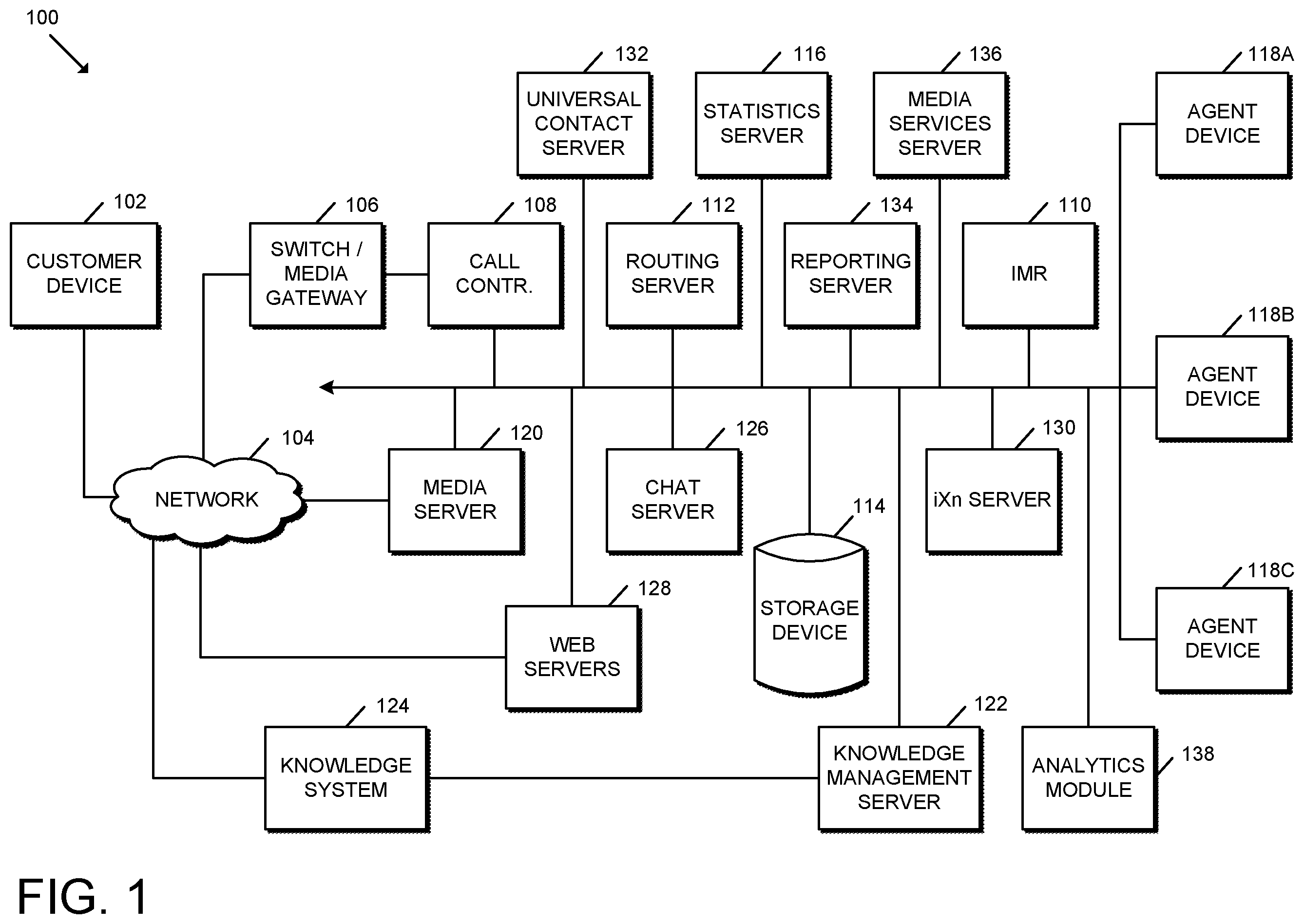 Patent US12353831 Figure 1 – Inverse text normalization of contact center communications
