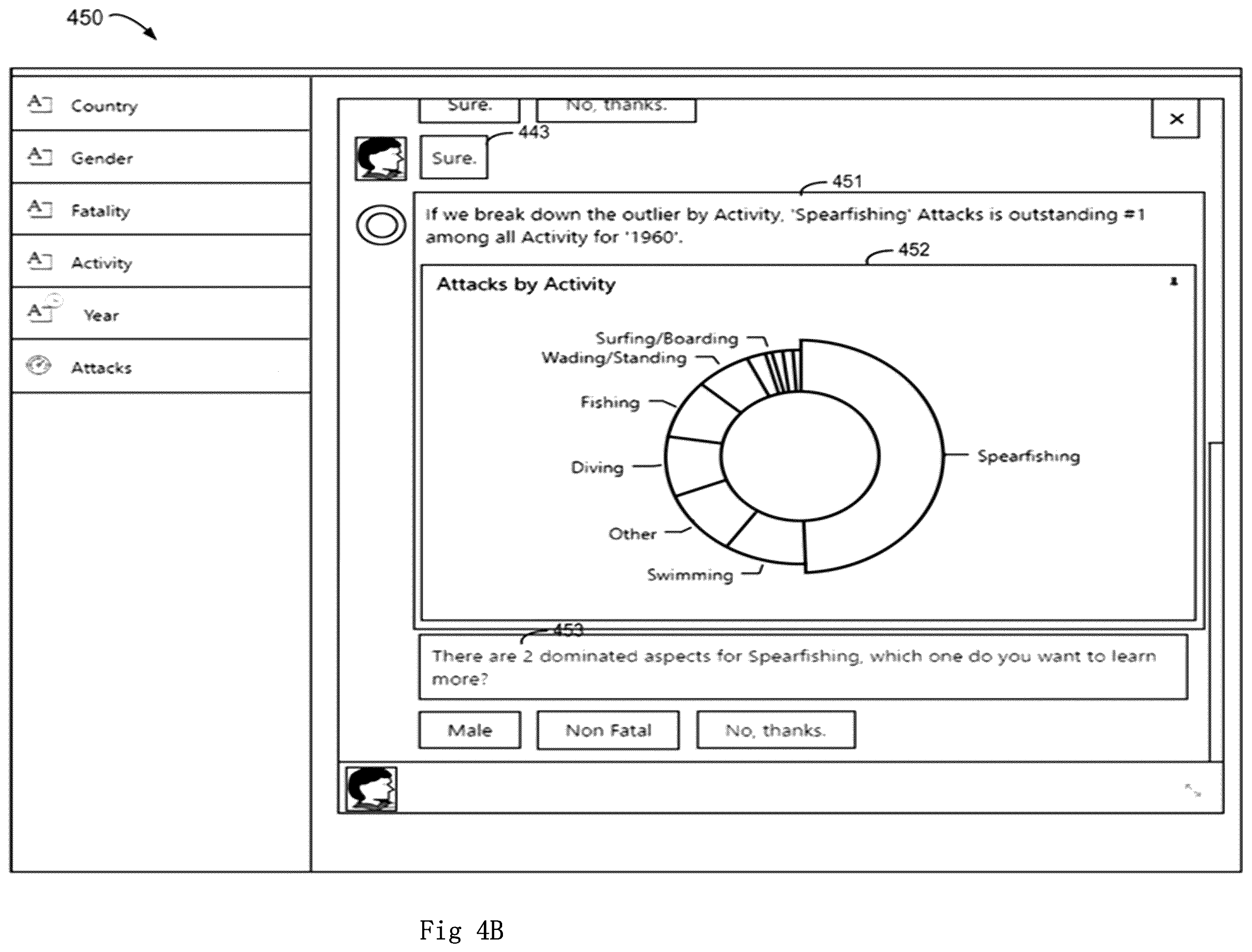 Patent US12353833 Figure 5 – Conversational data analysis