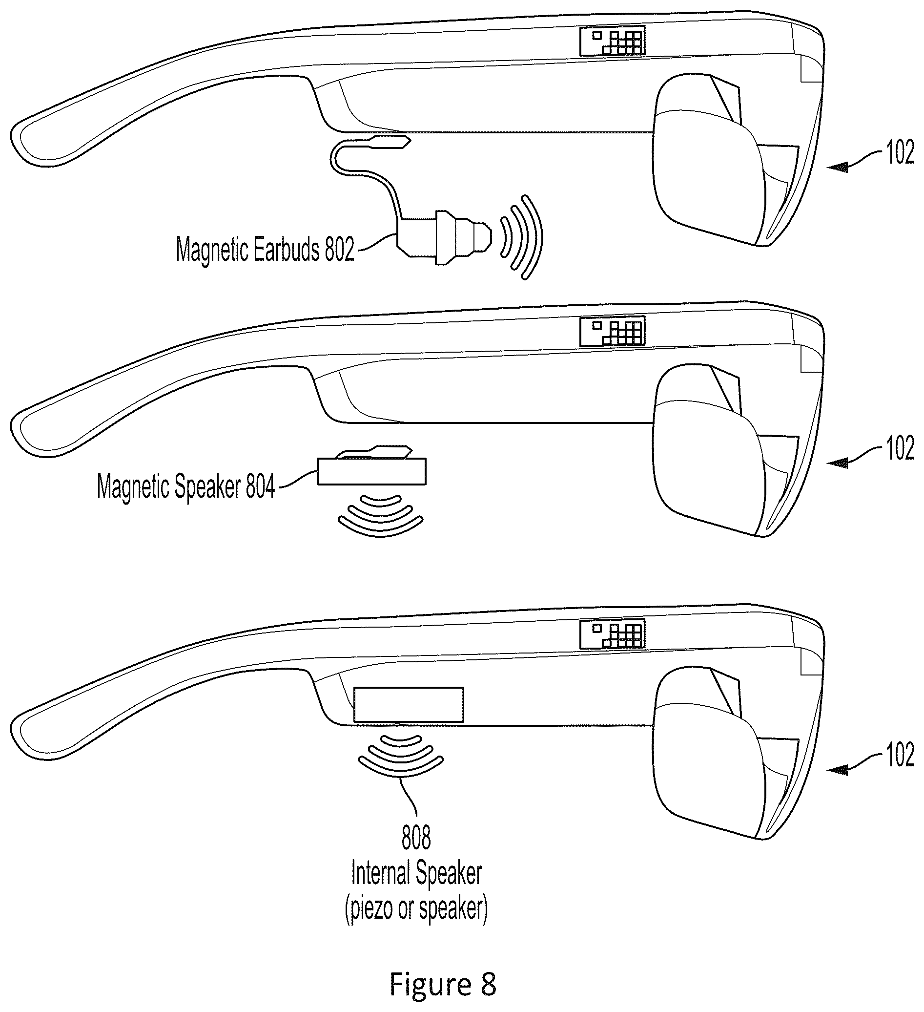 Patent US12353841 Figure 8 – Language translation with head-worn computing
