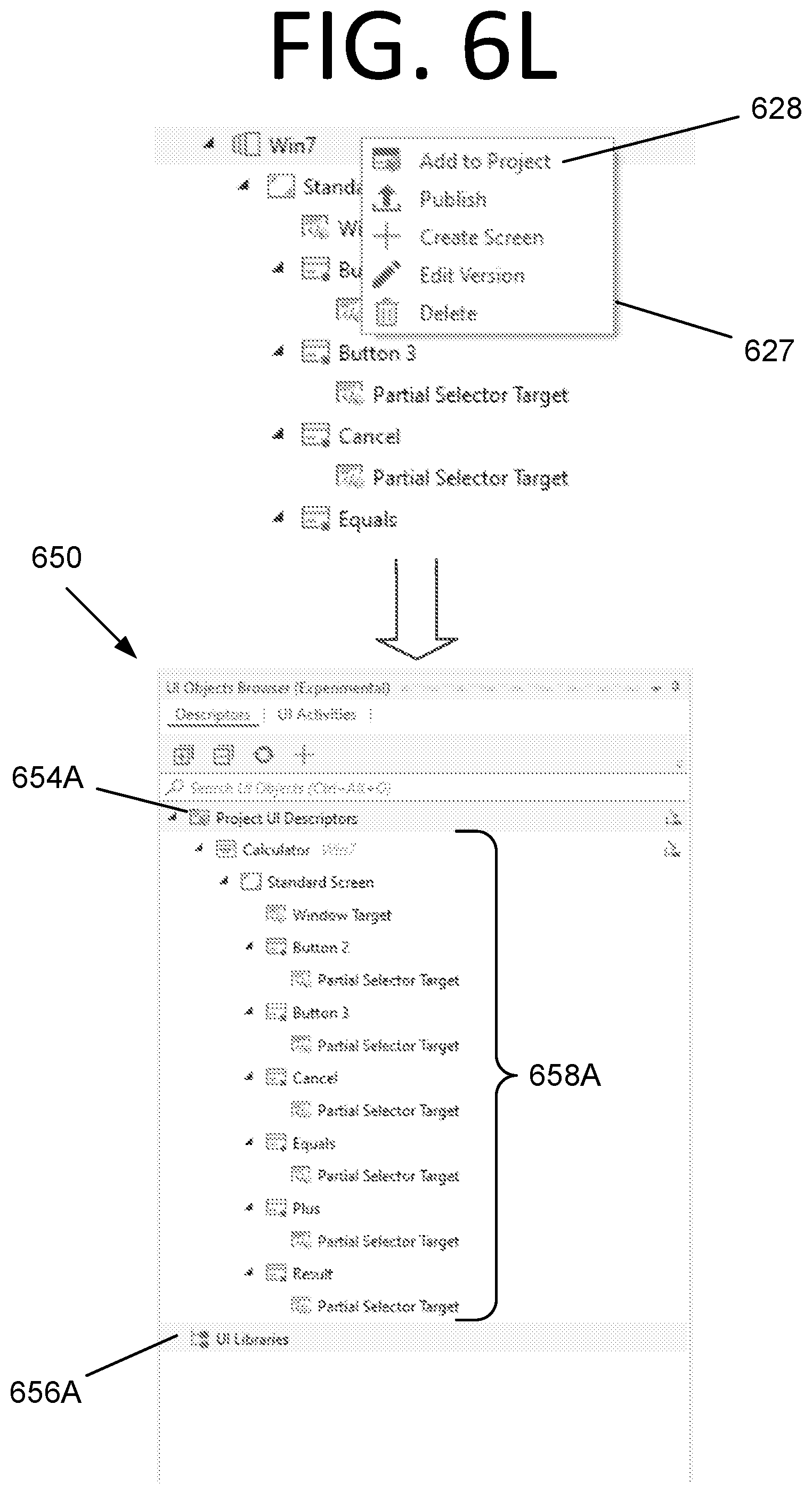 Patent US12353857 Figure 17 – User interface (UI) descriptors, UI object libraries, UI object repositories, and UI object browsers for robotic process automation