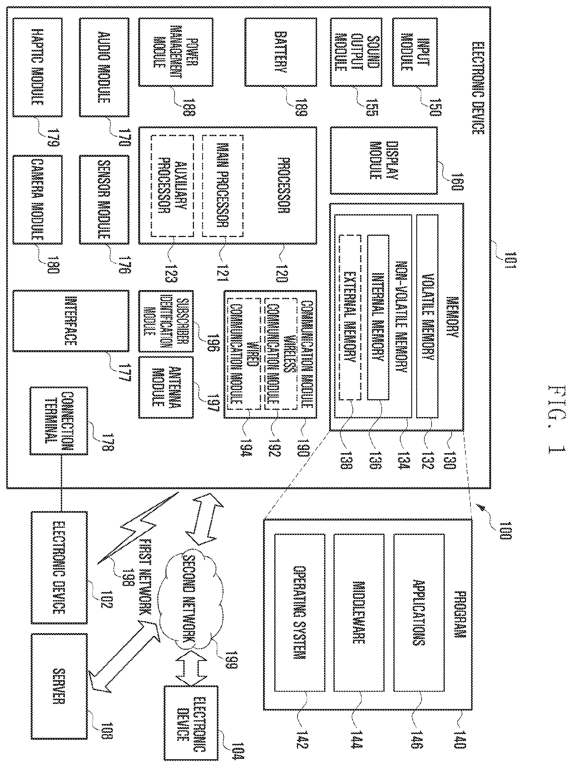 Patent US12353871 — Electronic device, and method for updating external electronic device using same — Figure 1