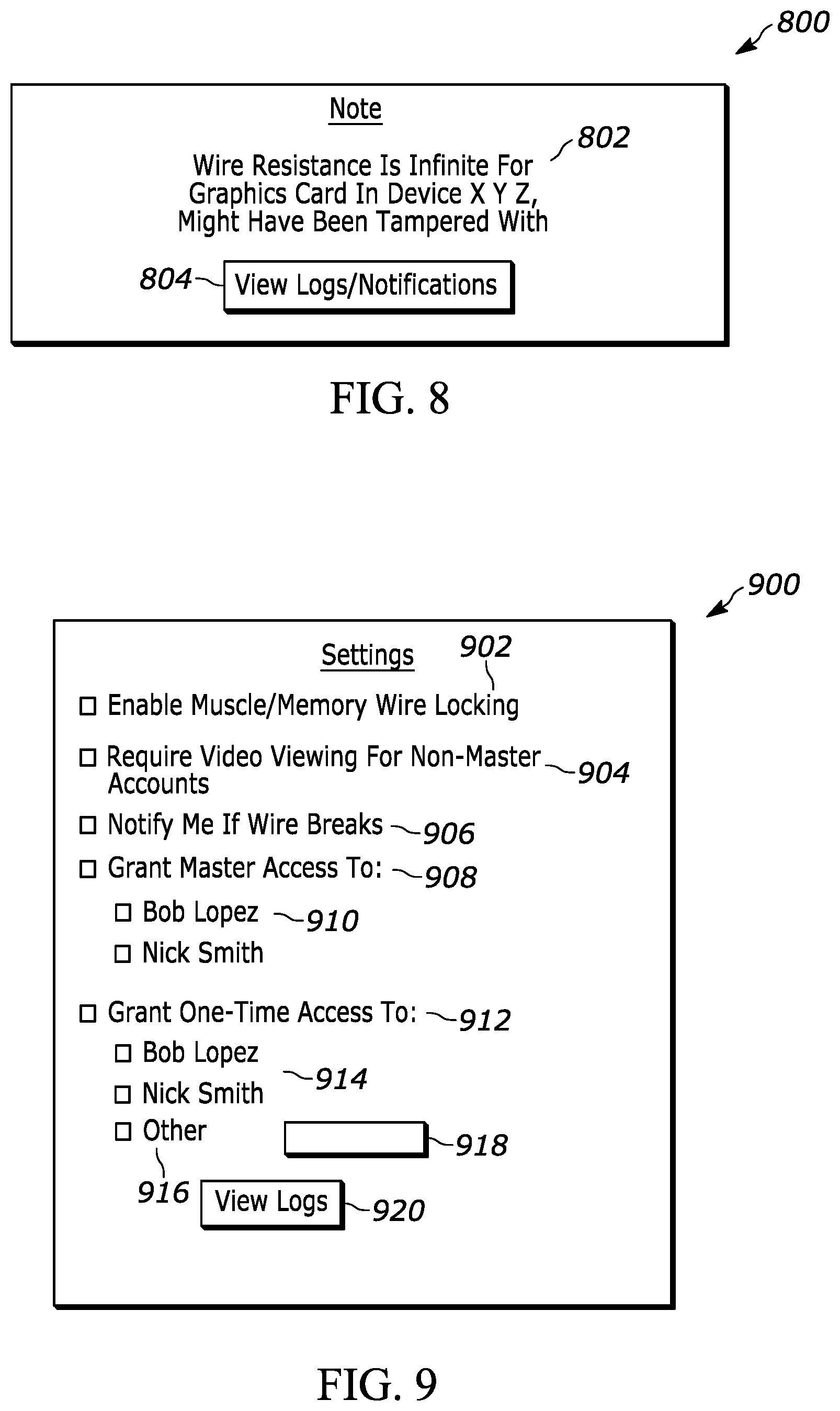 Patent US12353888 Figure 7 – Muscle/memory wire lock of device component(s)
