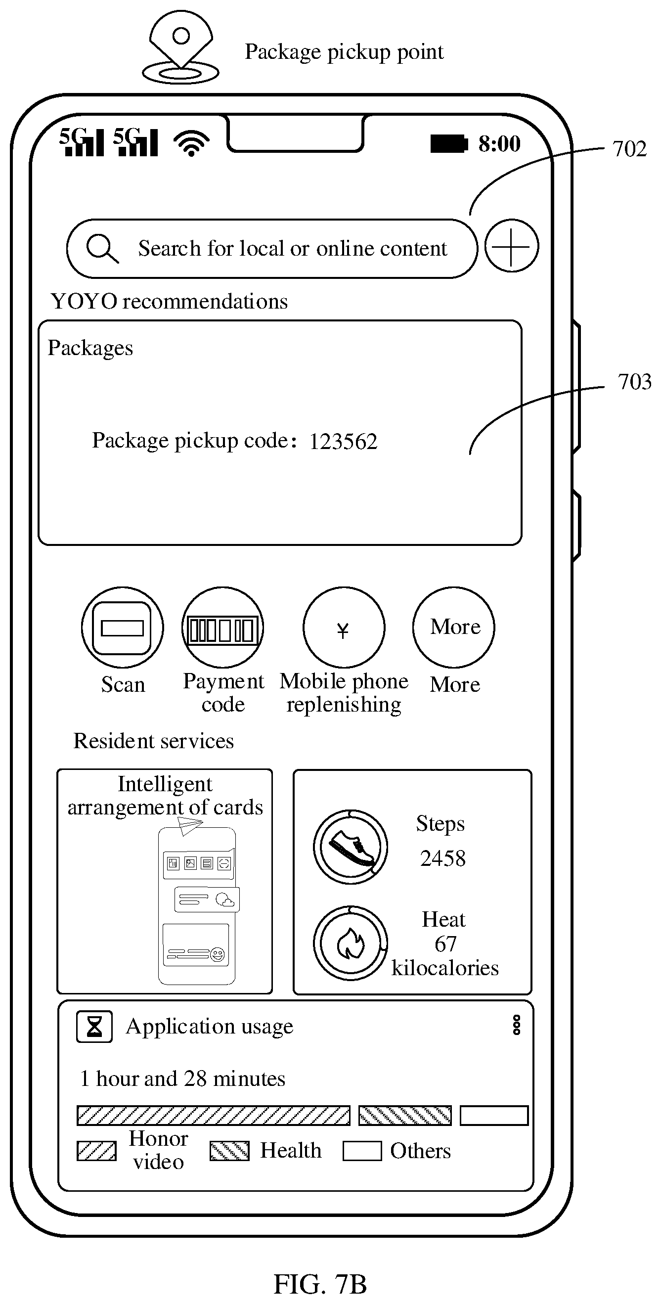 Patent US12353896 Figure 9 – Card information display method and electronic device