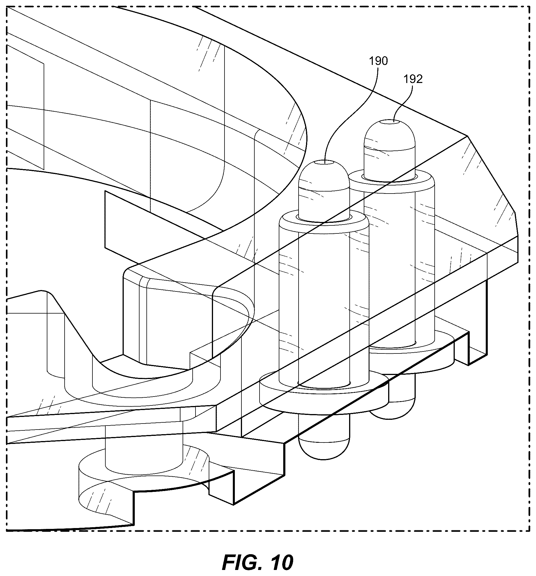 Patent US12353934 Figure 10 – Tracker tag with dual-purpose antenna components