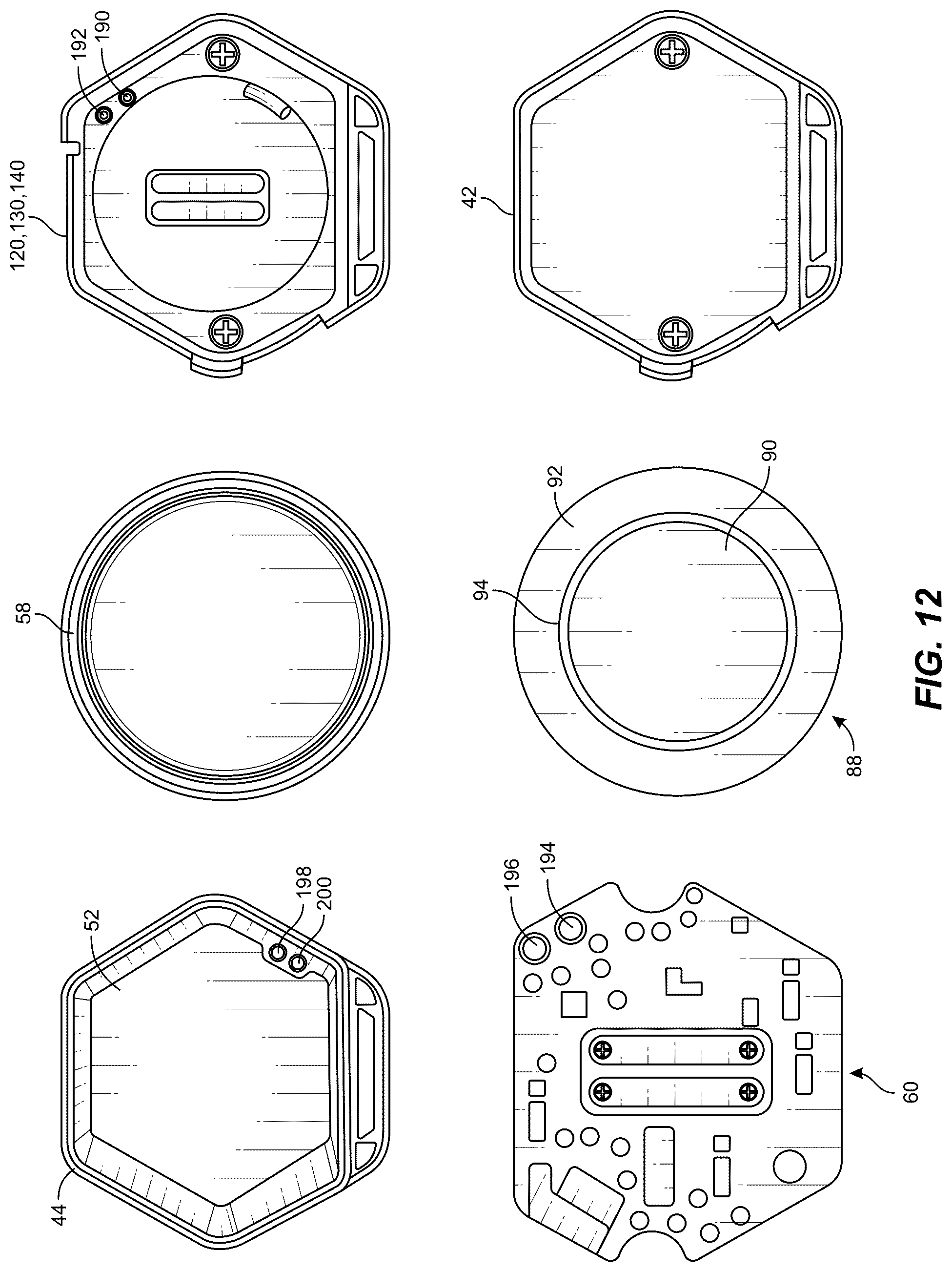 Patent US12353934 Figure 12 – Tracker tag with dual-purpose antenna components