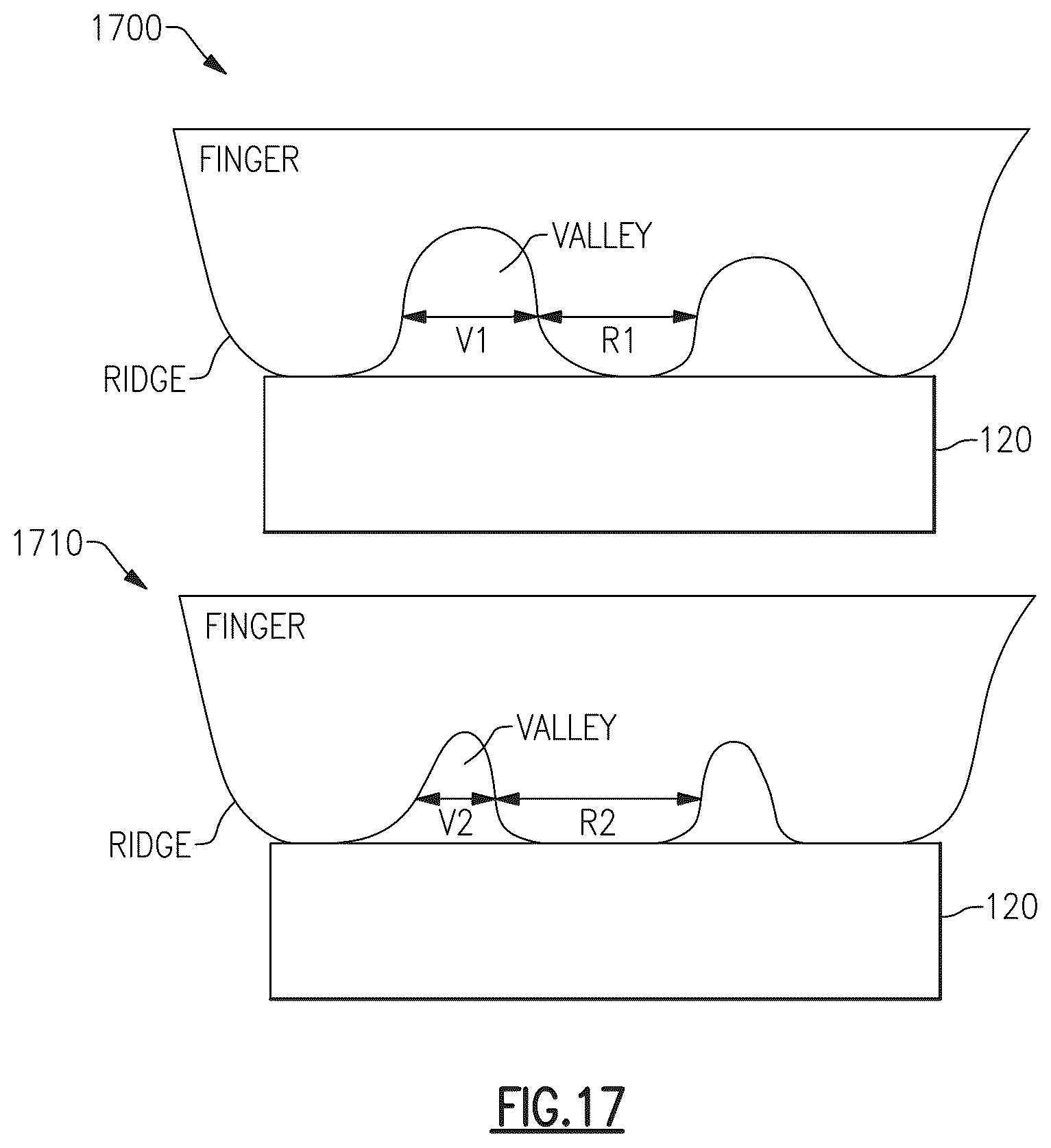 Patent US12353935 Figure 17 – Acoustic biometric touch scanner