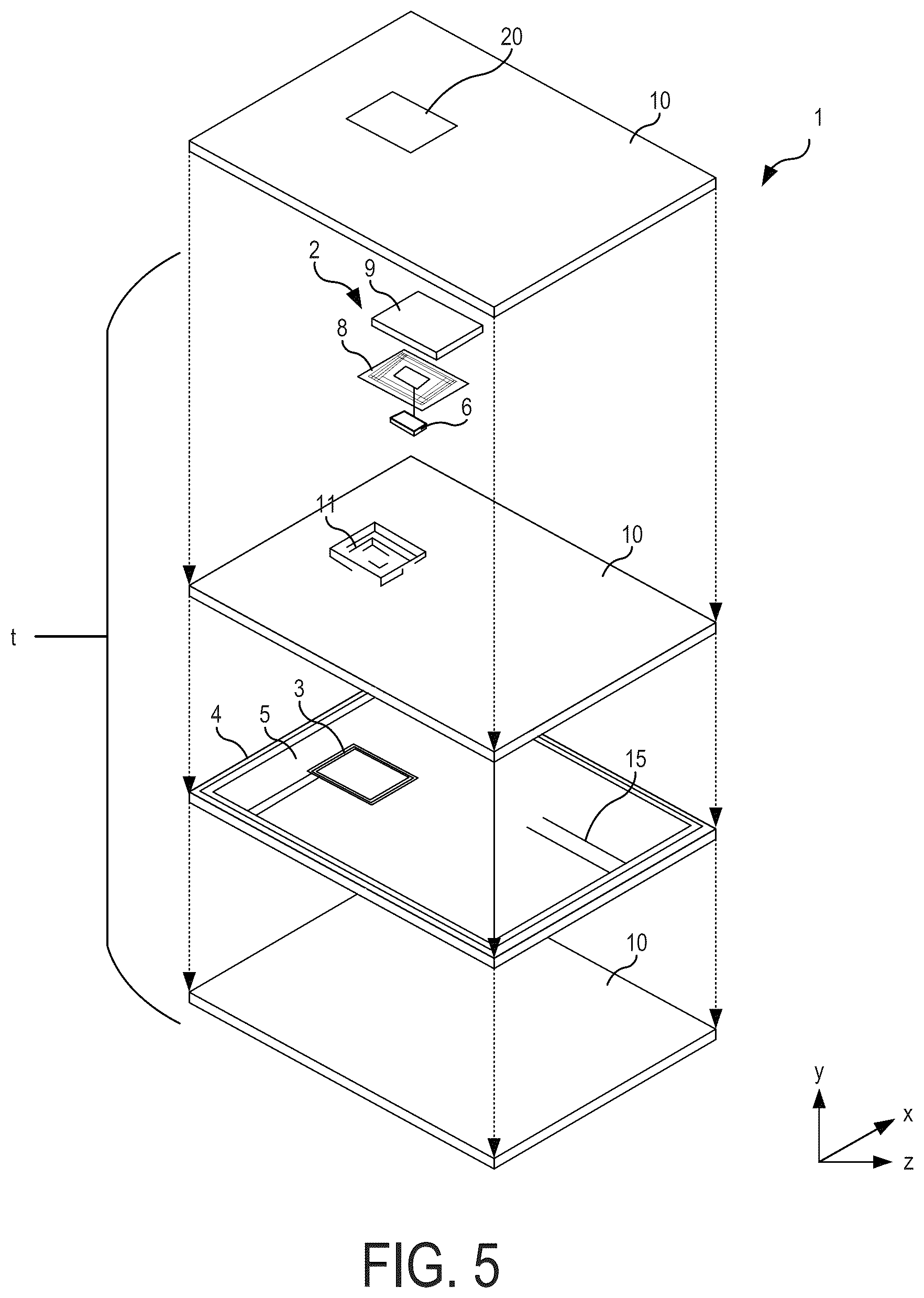 Patent US12353936 Figure 5 – Smart card for communication with an external reader