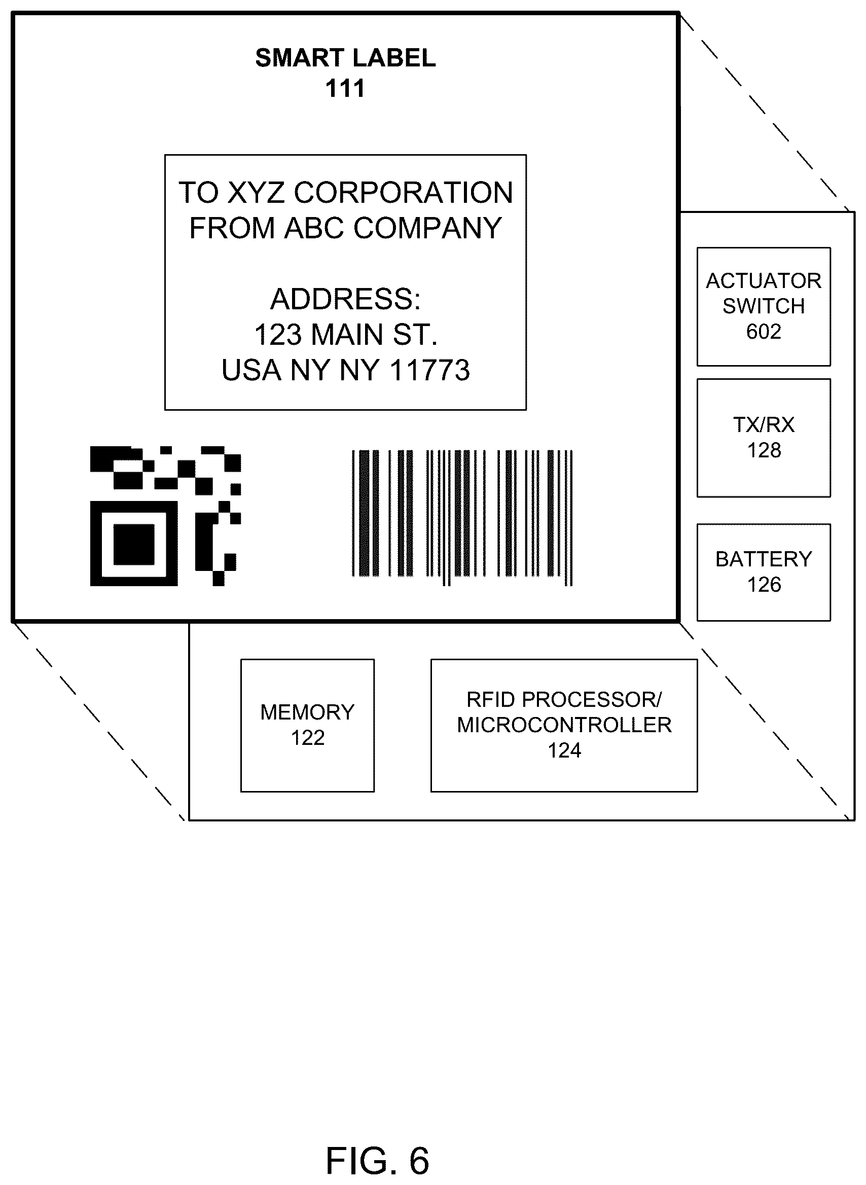 Patent US12353943 Figure 9 – Activating a smart label during encoding procedure
