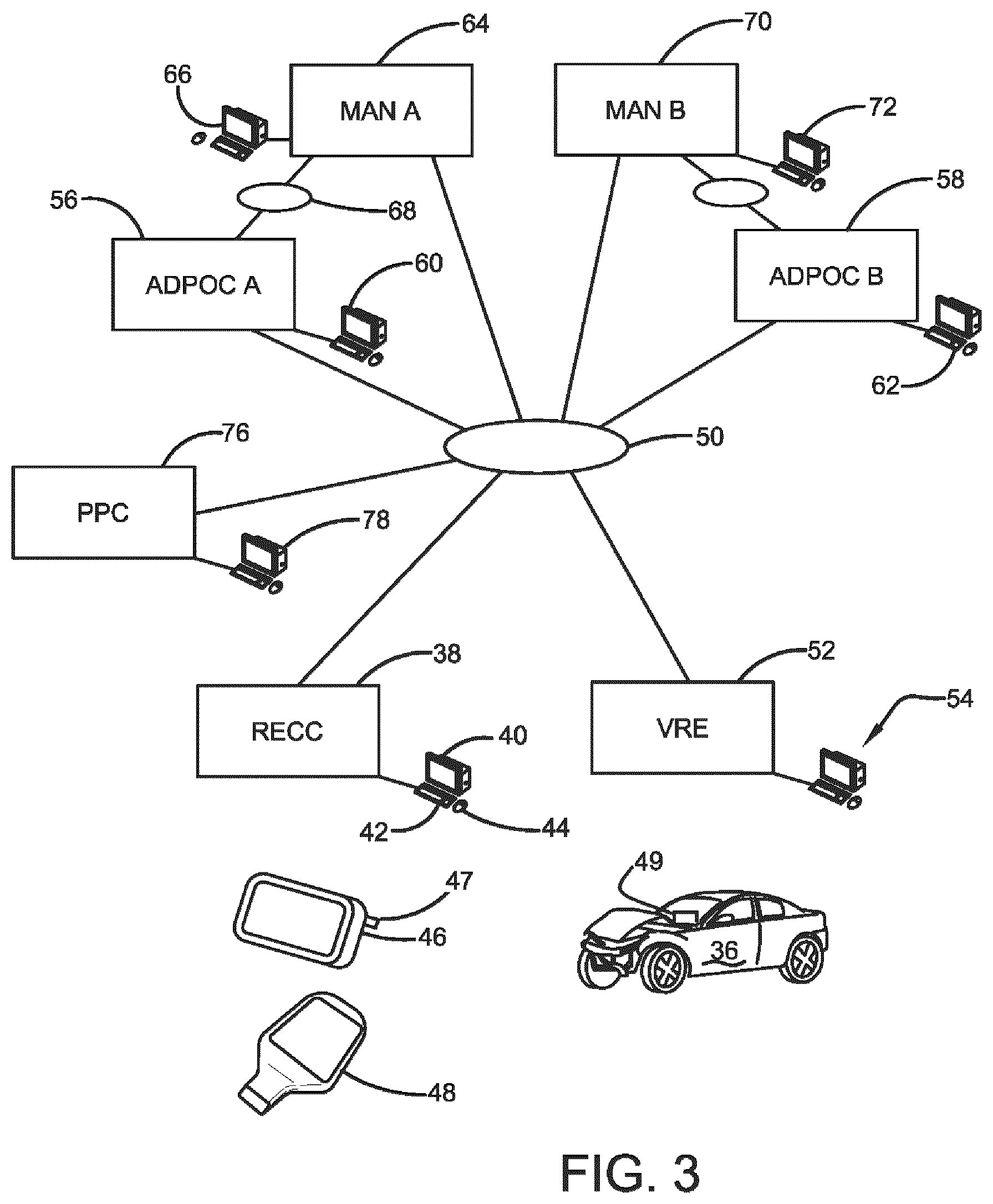 Patent US12353950 Figure 3 – System controlled by data bearing records