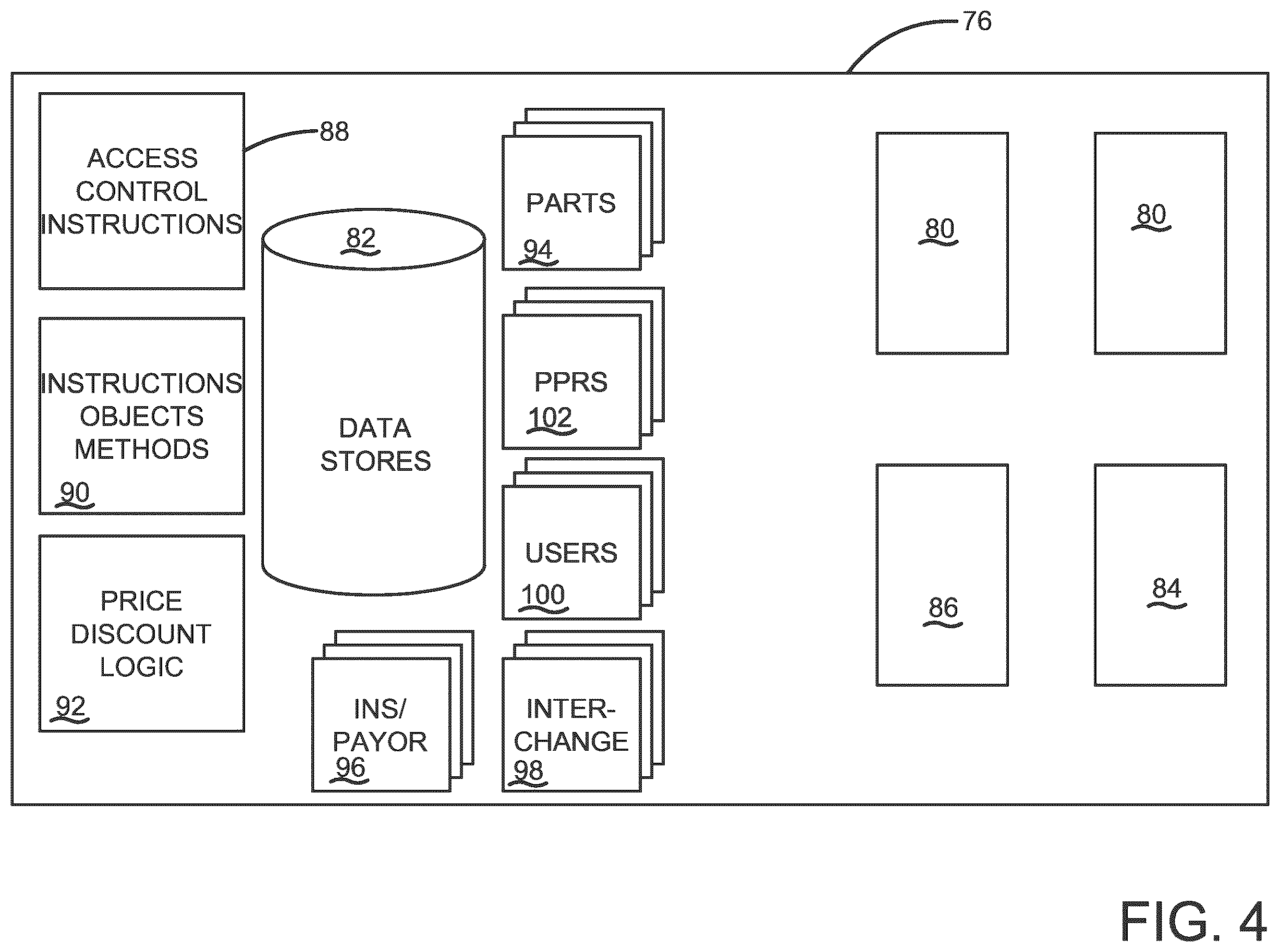 Patent US12353950 Figure 4 – System controlled by data bearing records