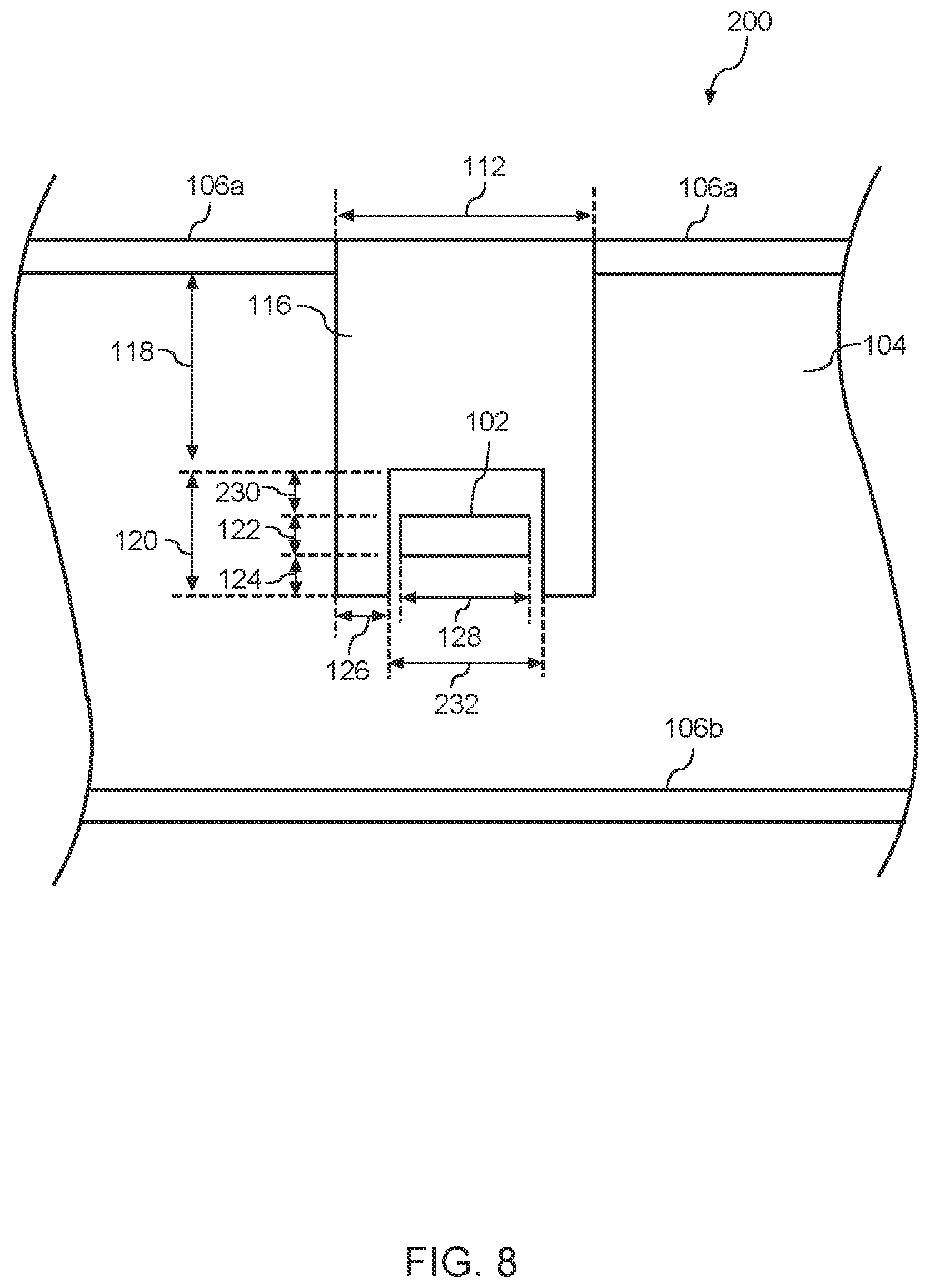 Patent US12353953 Figure 8 – Filter for laminated circuit assembly