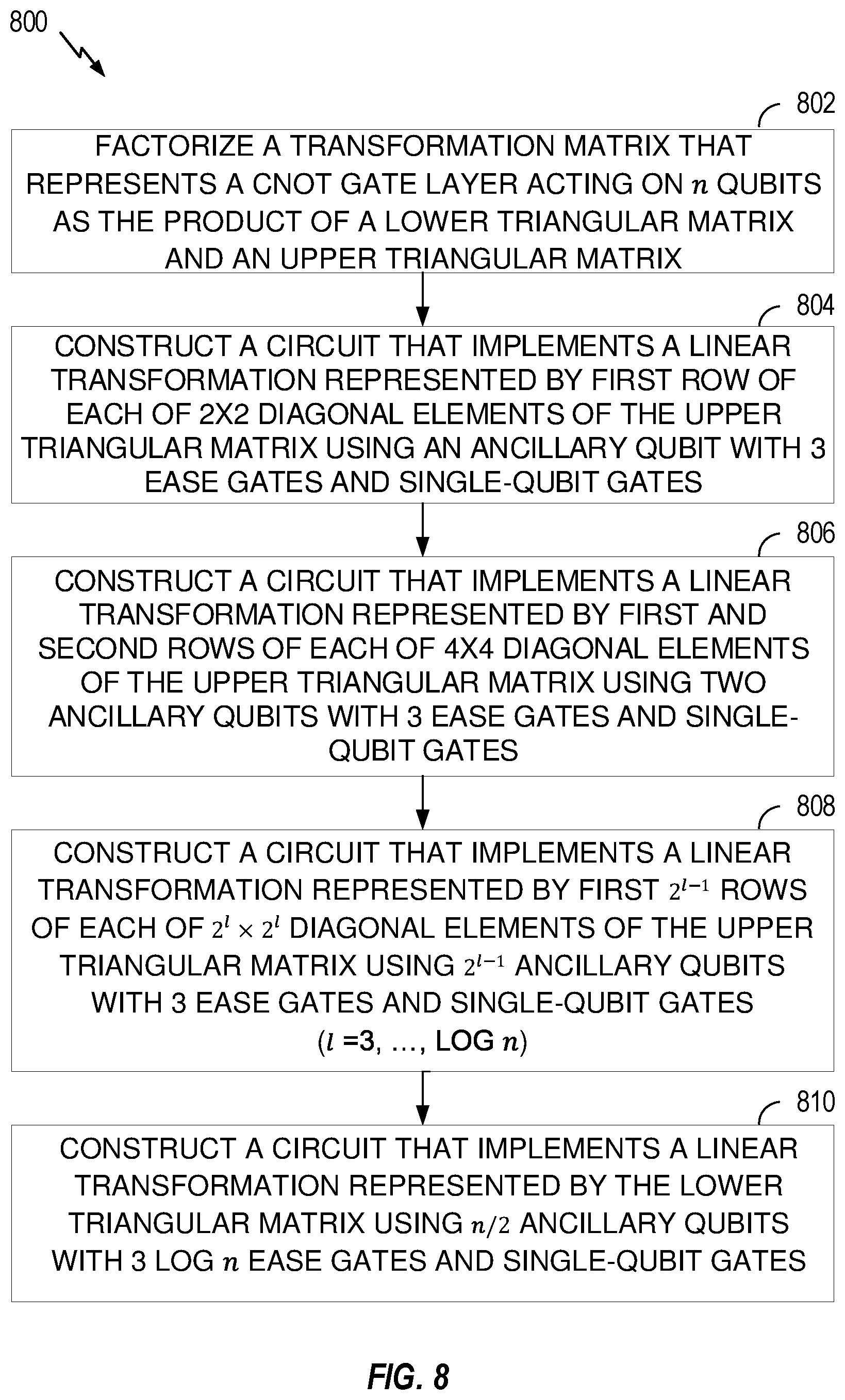 Patent US12353957 Figure 7 – Quantum circuit construction with simultaneously entangling gates in trapped-ion quantum computers