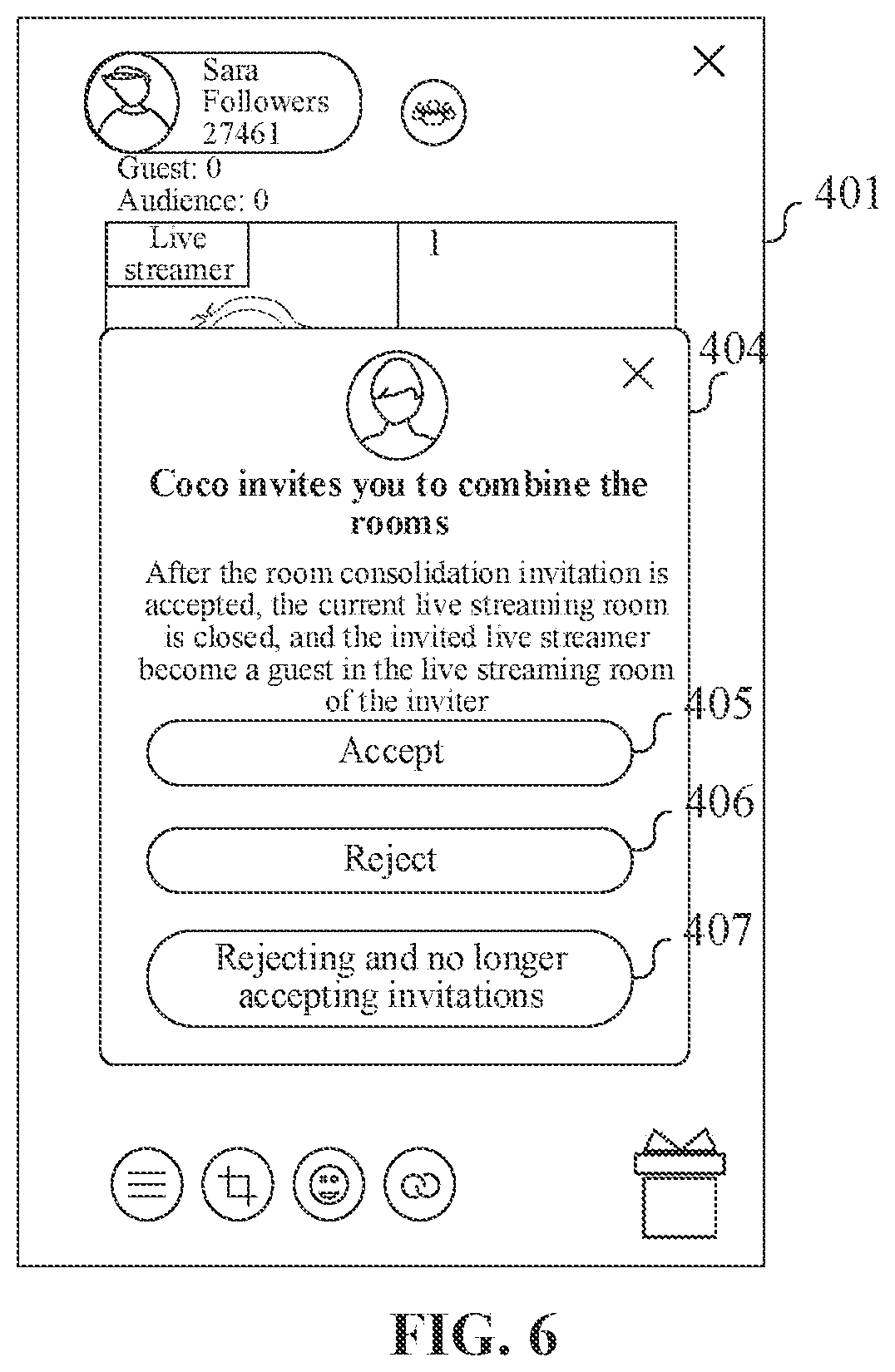 Patent US12356025 Figure 6 – Multi-user live streaming method, terminal, server, and storage medium