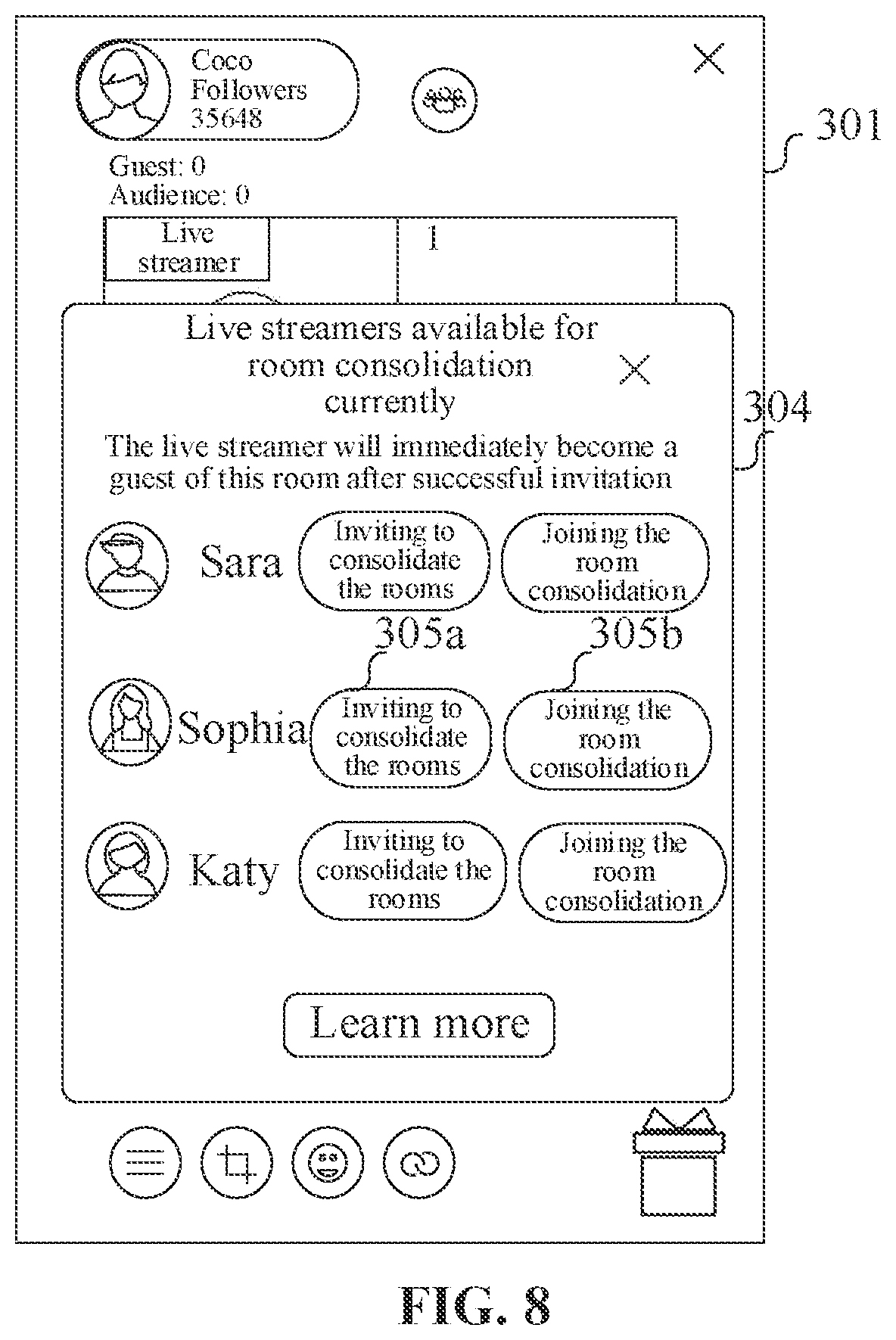 Patent US12356025 Figure 8 – Multi-user live streaming method, terminal, server, and storage medium