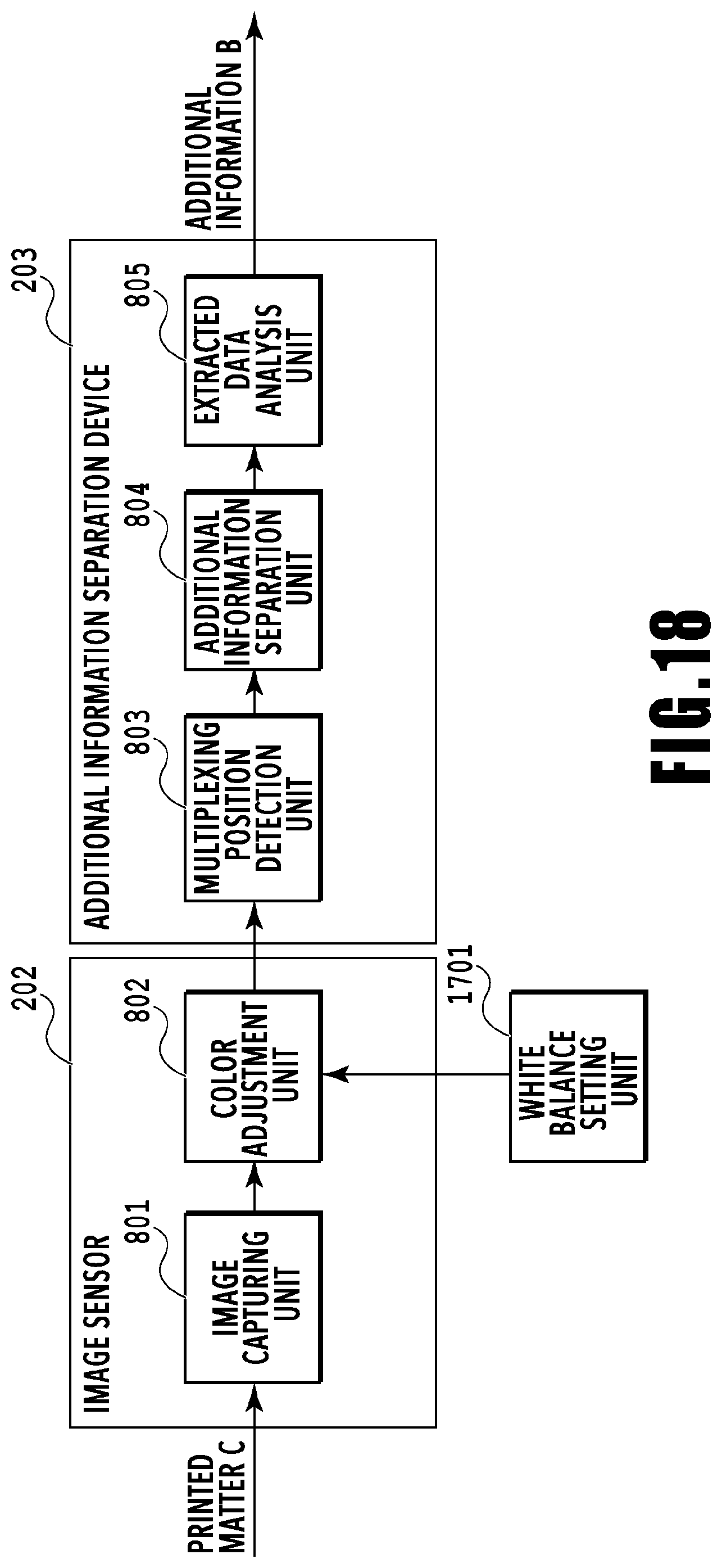 Patent US12356085 Figure 18 – Mobile terminal having a light source and an application to extract embedded information from an illuminated printed image and method