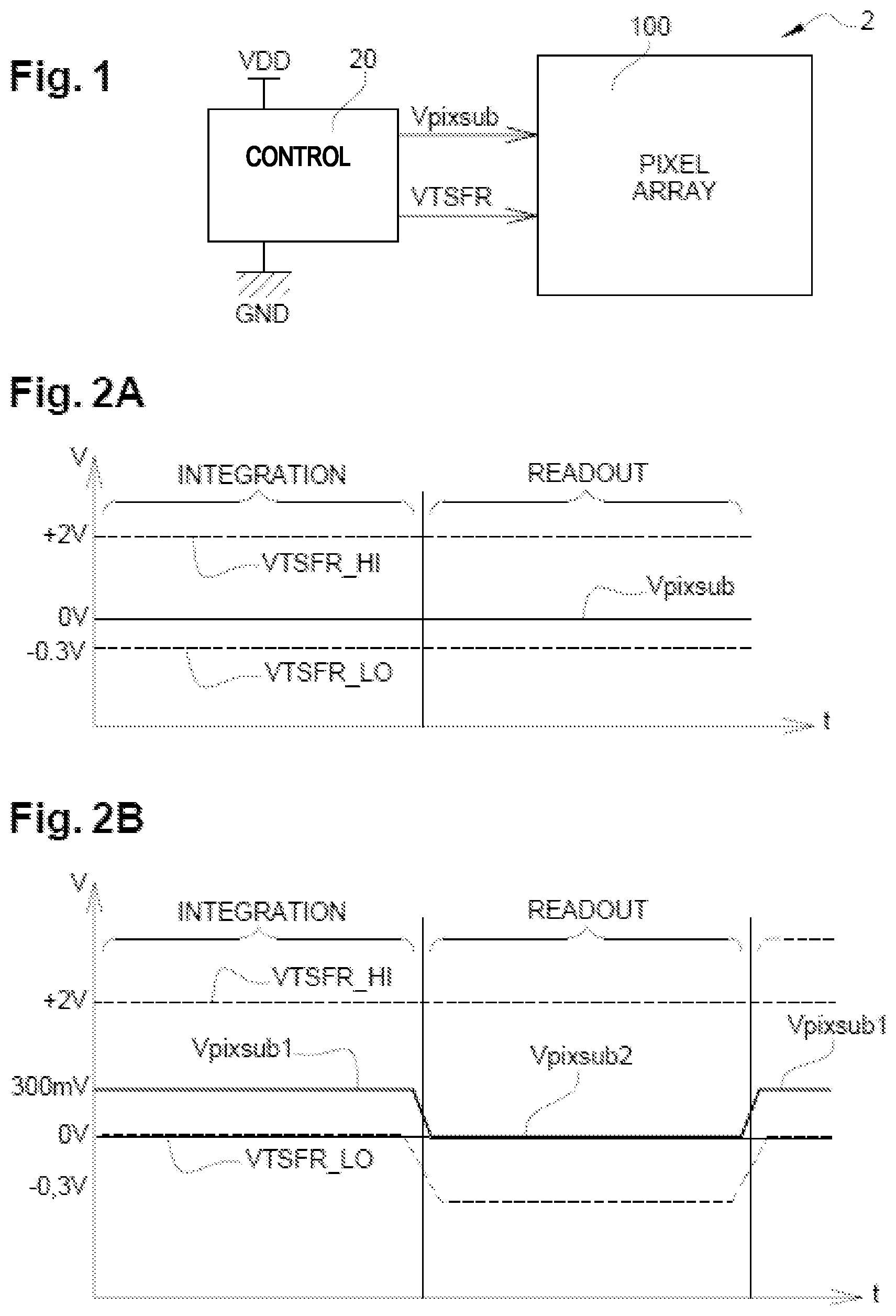 Patent US12356101 Figure 1 – Image sensor with a control circuit