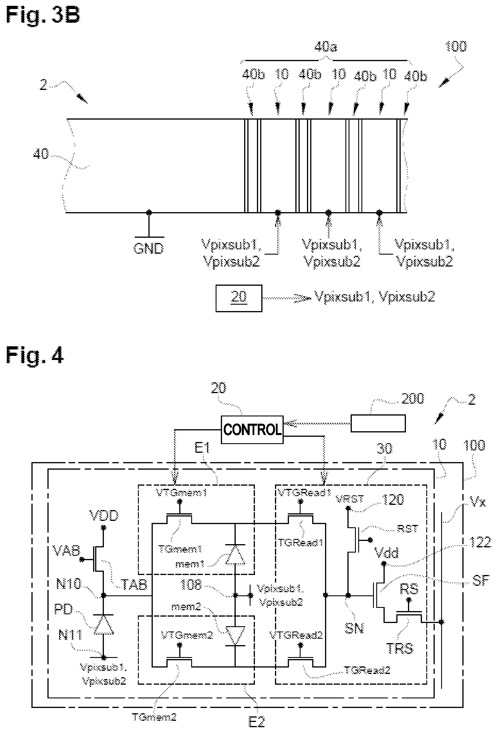 Patent US12356101 Figure 3 – Image sensor with a control circuit