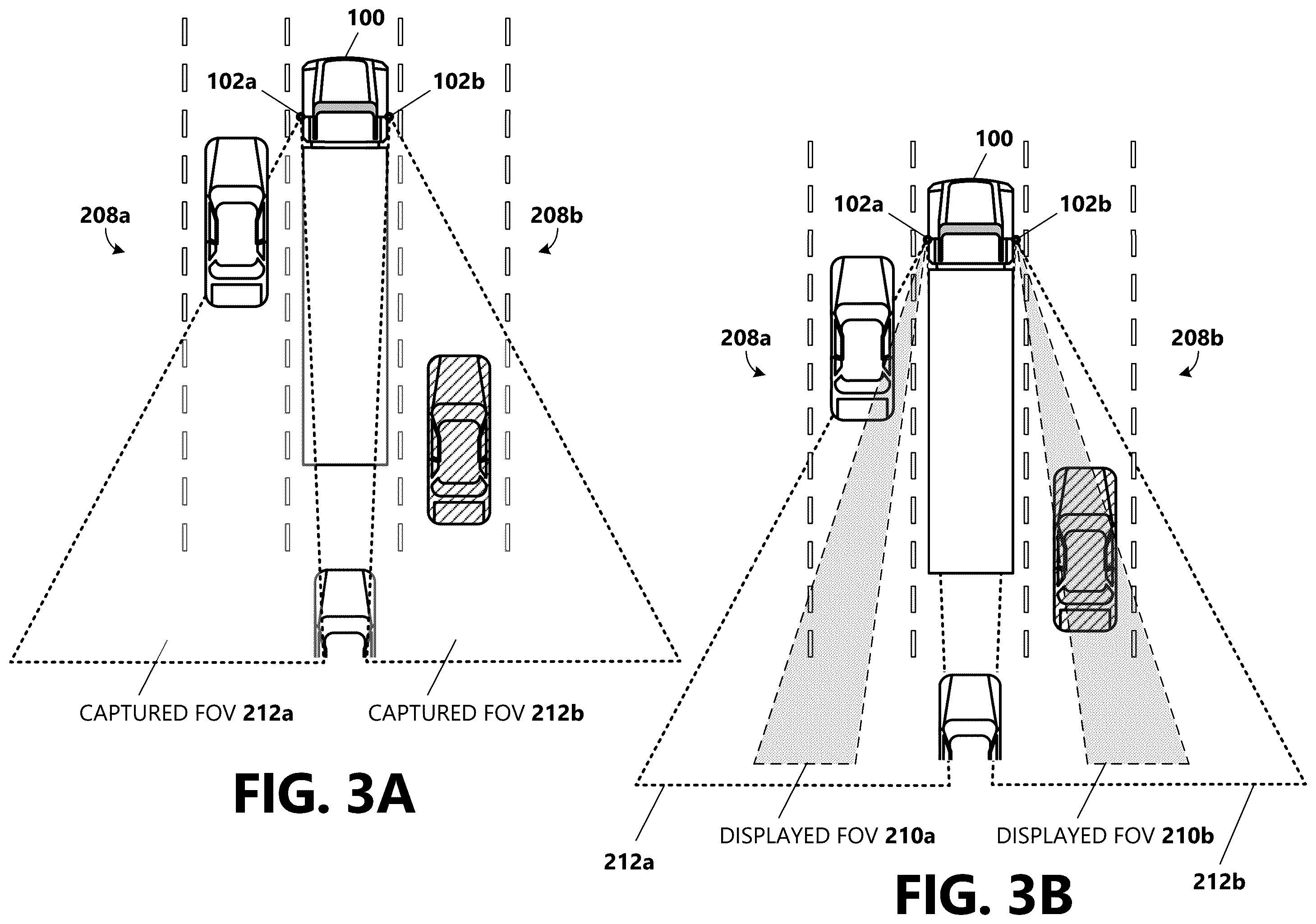 Patent US12356120 Figure 3 – Digital mirror field of view automatic adjustment