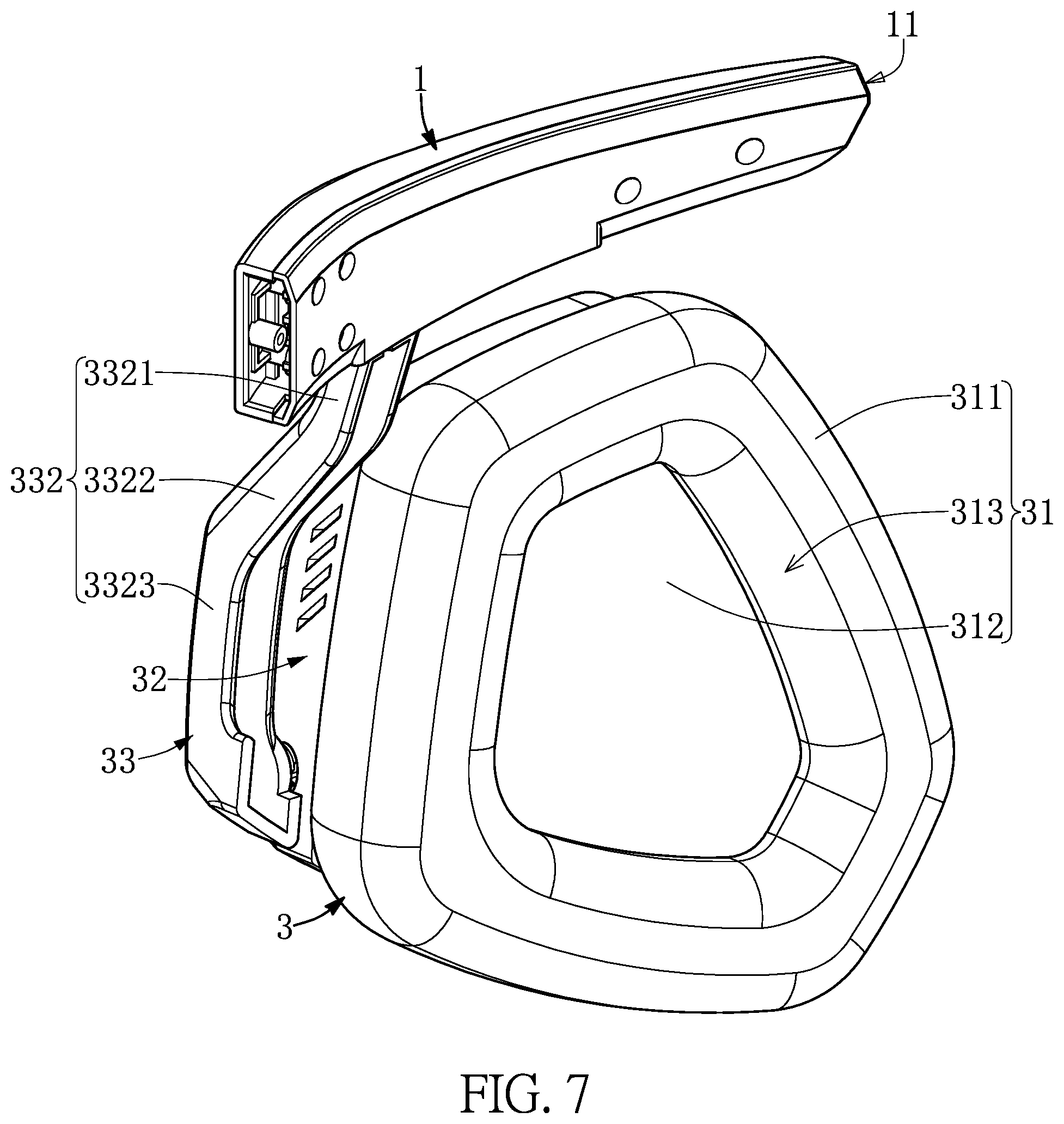 Patent US12356131 Figure 7 – Over-ear headphone