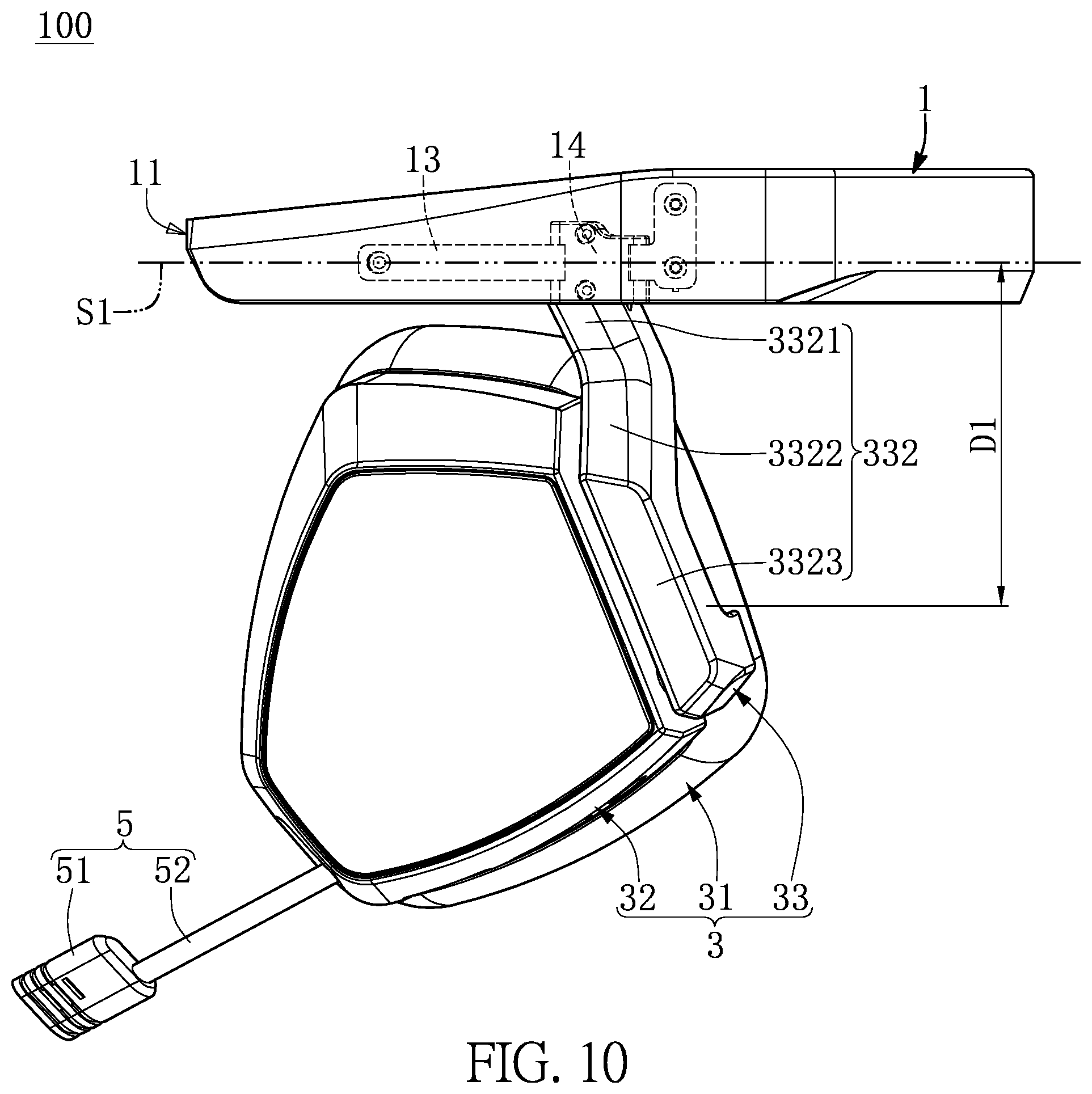 Patent US12356131 Figure 10 – Over-ear headphone