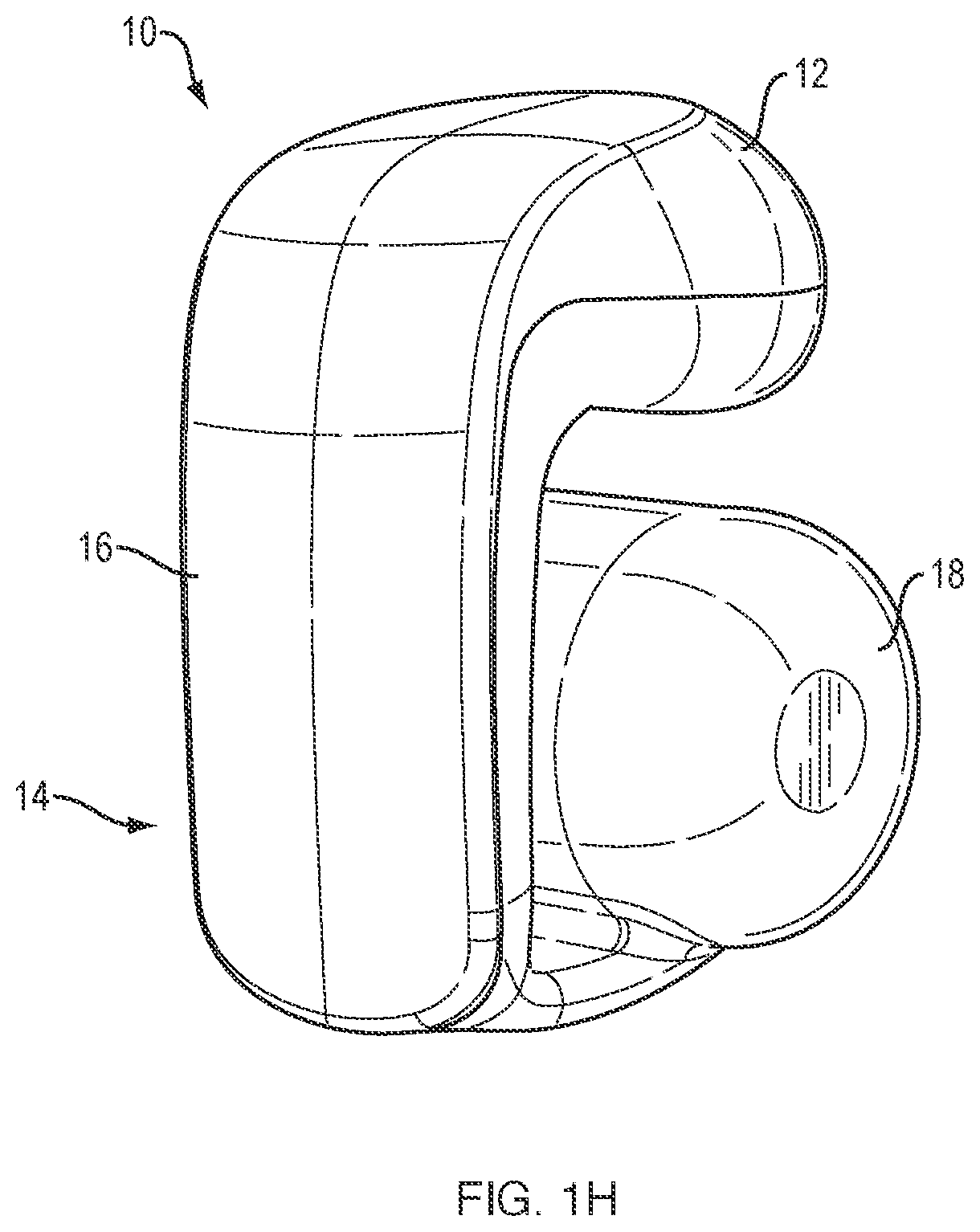 Patent US12356132 Figure 8 – Open-ear headphone